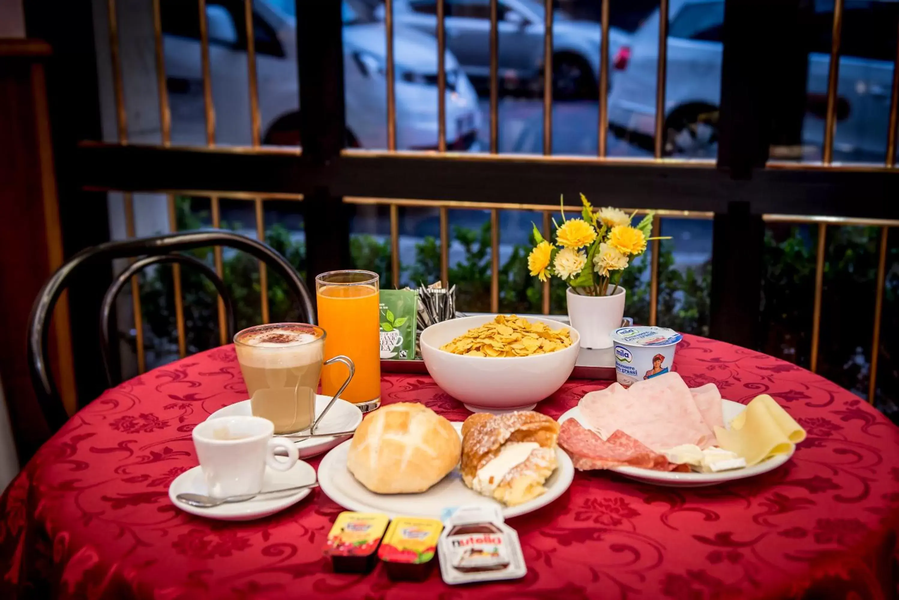 Continental breakfast in Hotel Emmaus