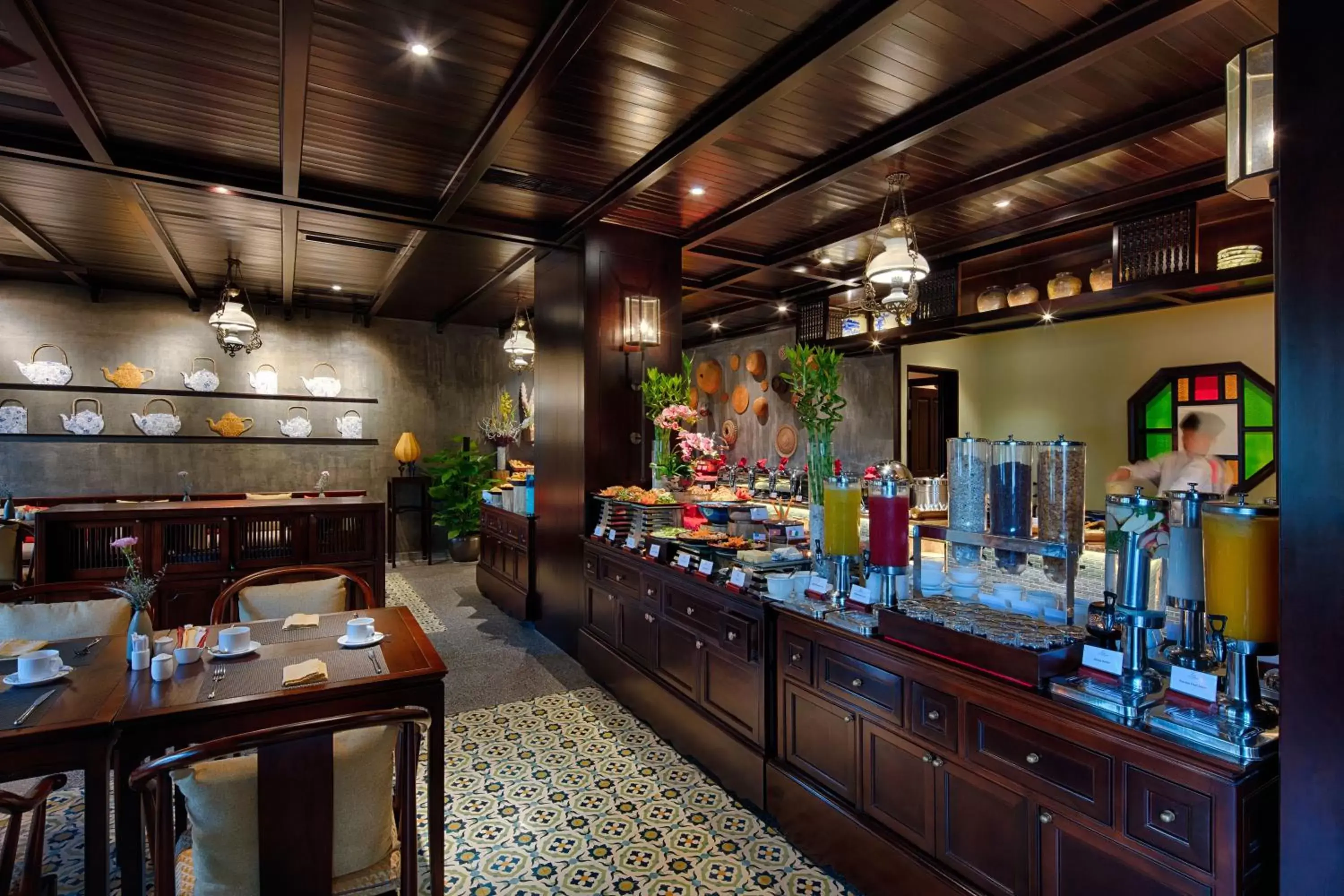Buffet breakfast in Little Riverside Hoi An . A Luxury Hotel & Spa Buffet breakfast in Little Riverside Hoi An . A Luxury Hotel & Spa