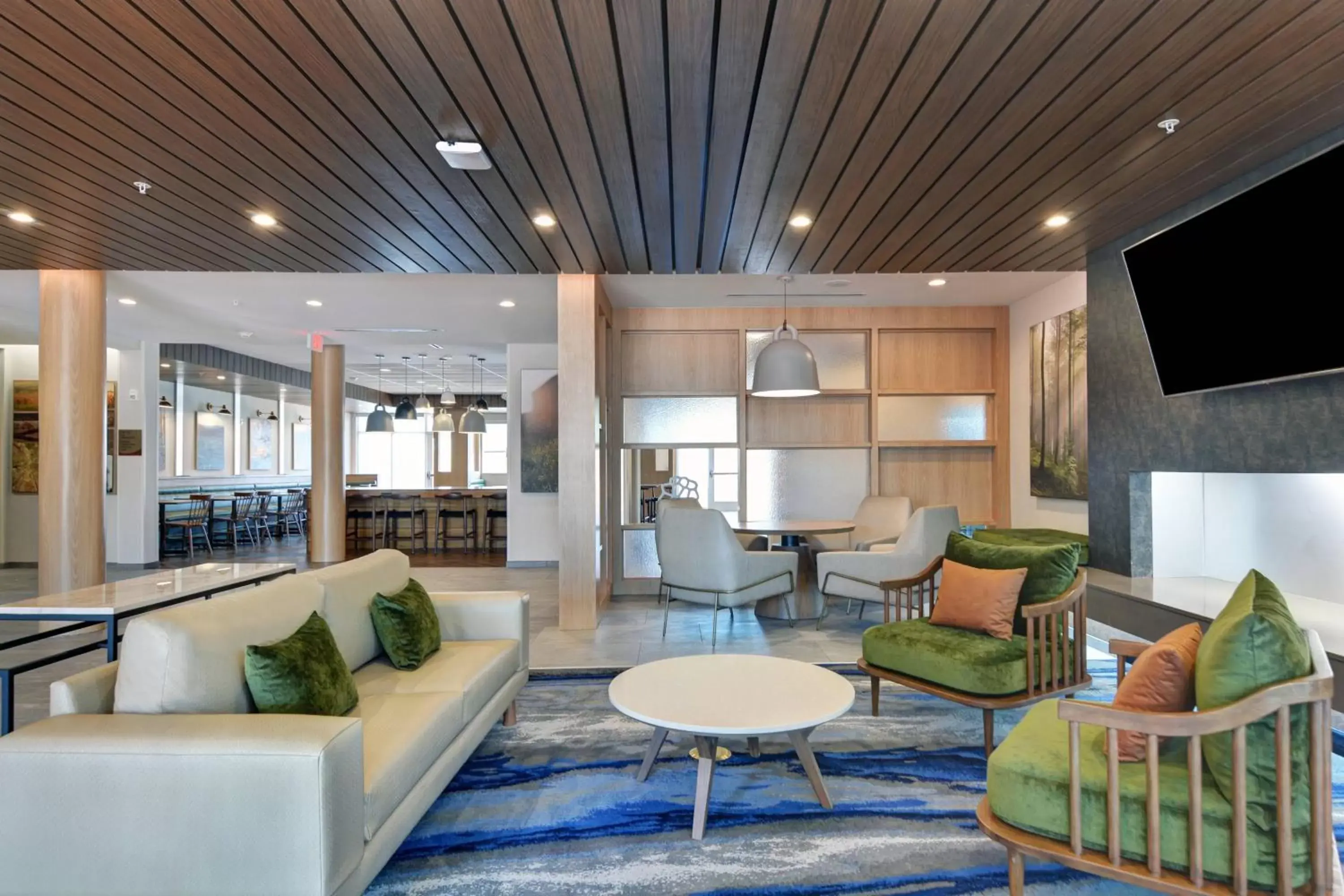 Lobby or reception, Lounge/Bar in Fairfield Inn & Suites by Marriott Houston NASA/Webster