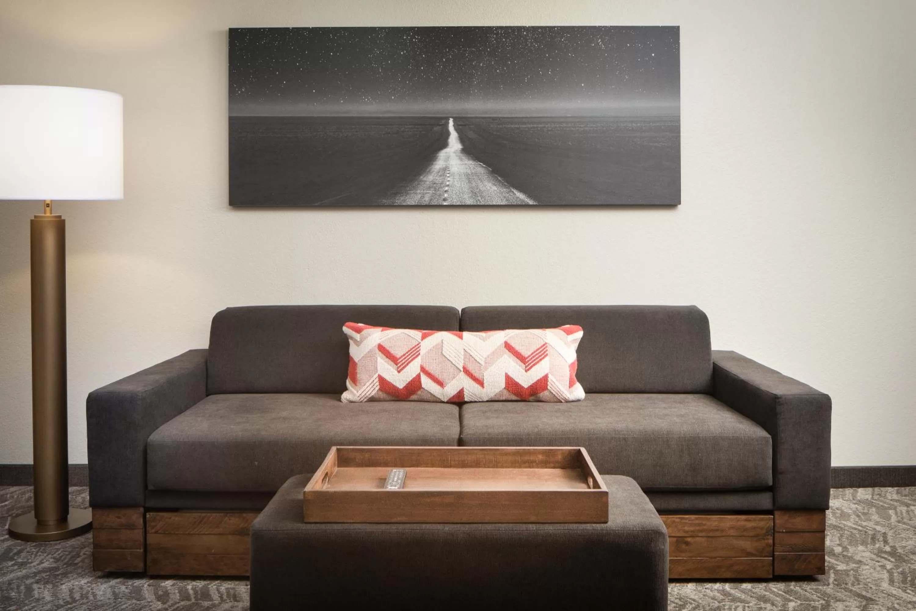 King Suite with Sofa Bed and Adapted Tub - Mobility Accessible in SpringHill Suites by Marriott Dallas Downtown / West End