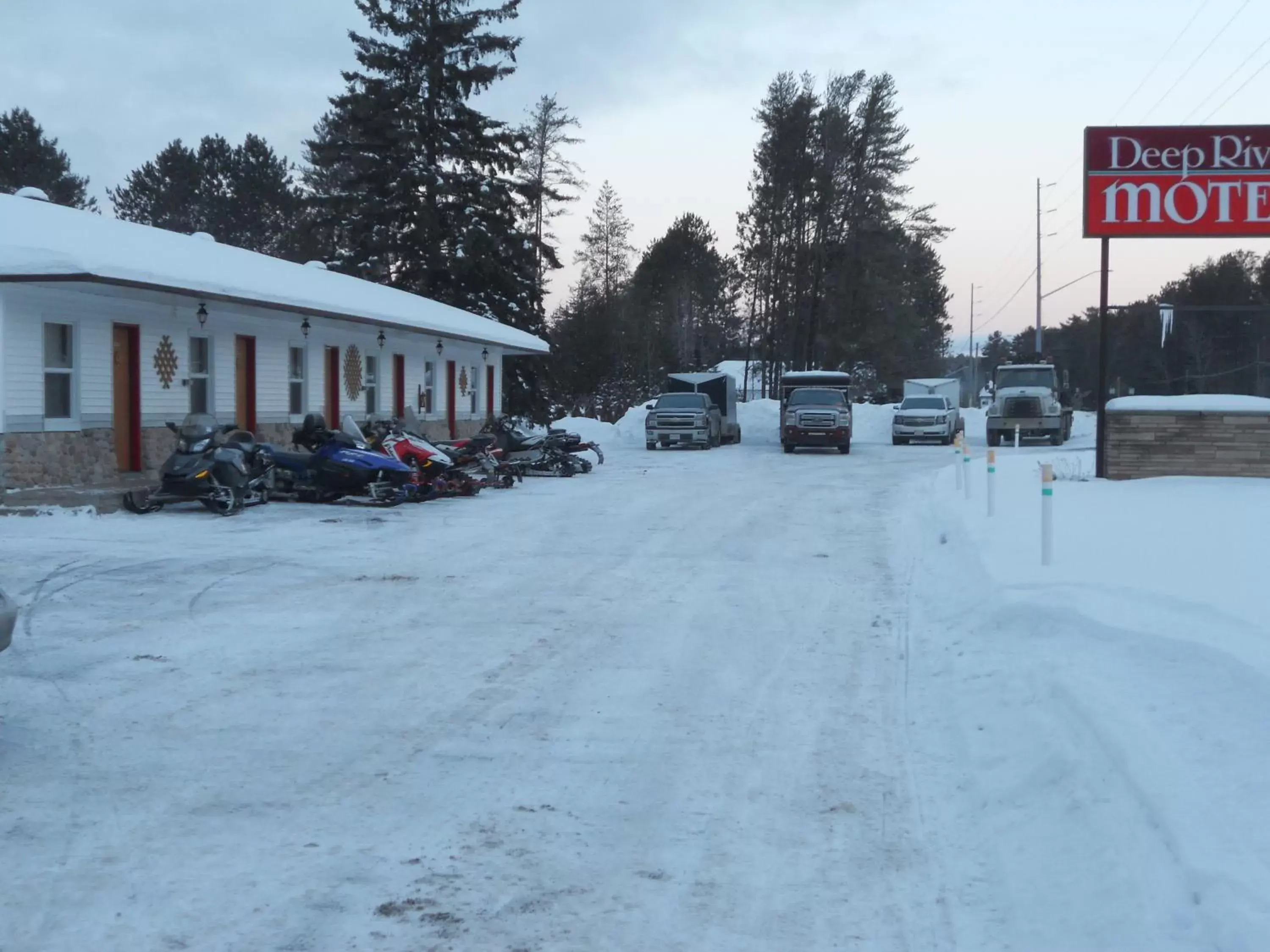 Winter in Deep River Motel