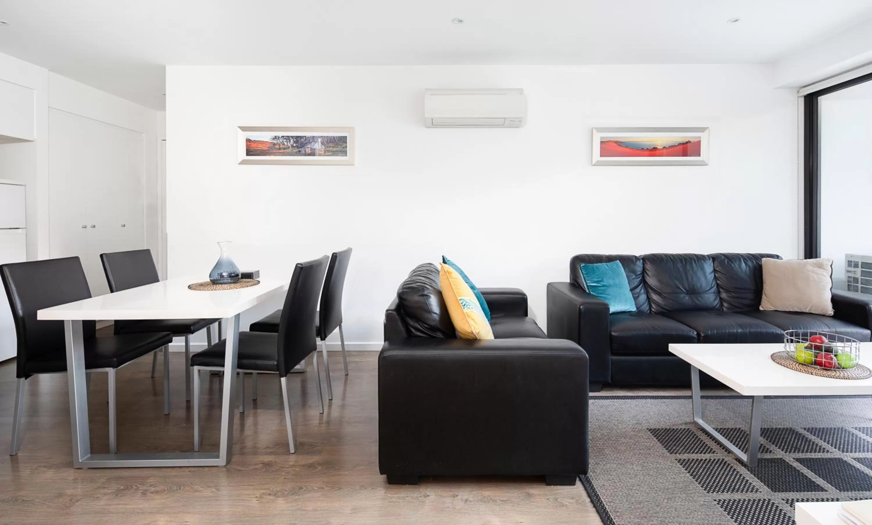 Living room in RNR Serviced Apartments North Melbourne