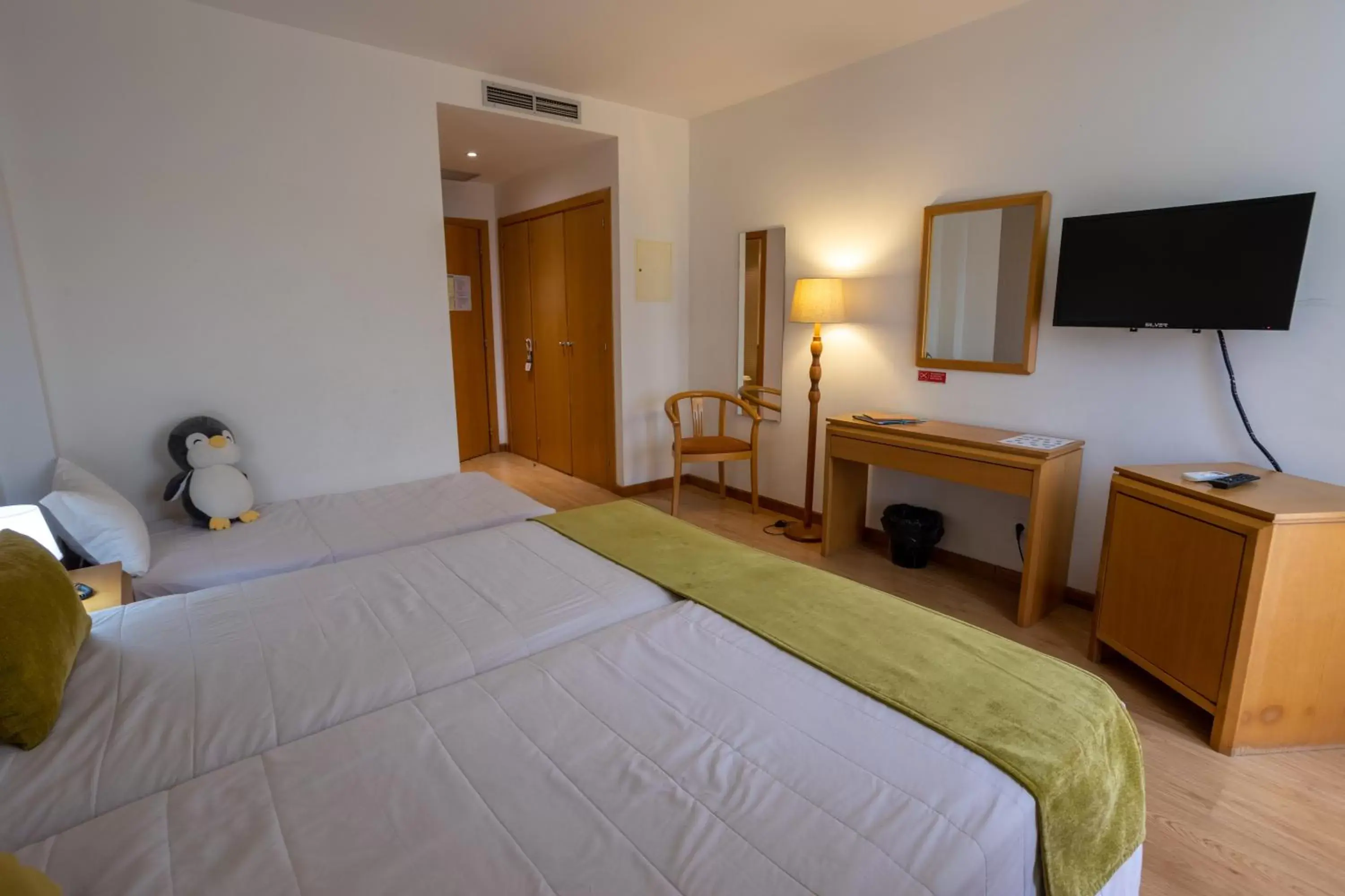 Bed in Hotel Eurosol Alcanena