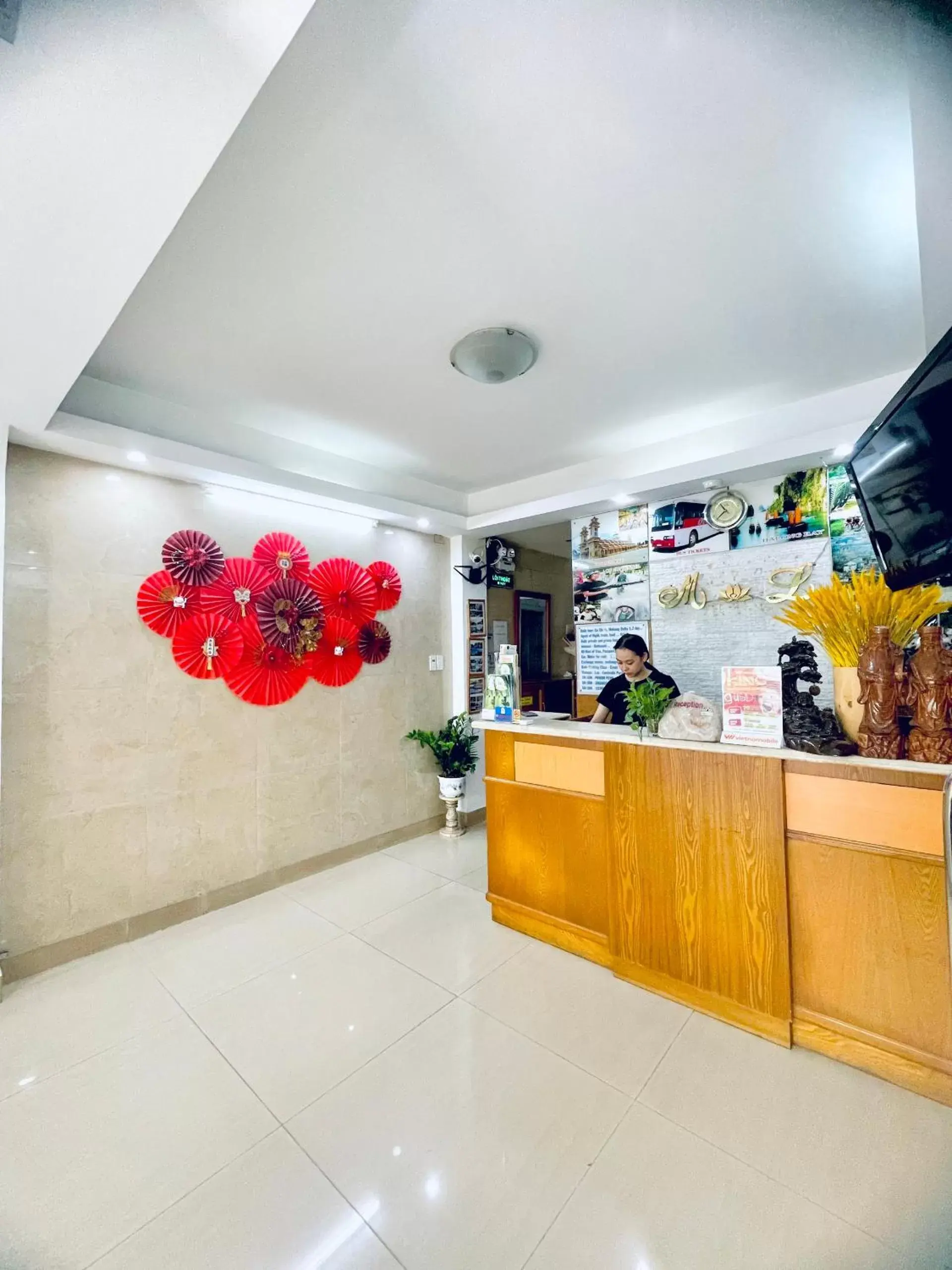 Lobby or reception in Marieline Hotel Pham Ngu Lao Lobby or reception in Marieline Hotel Pham Ngu Lao
