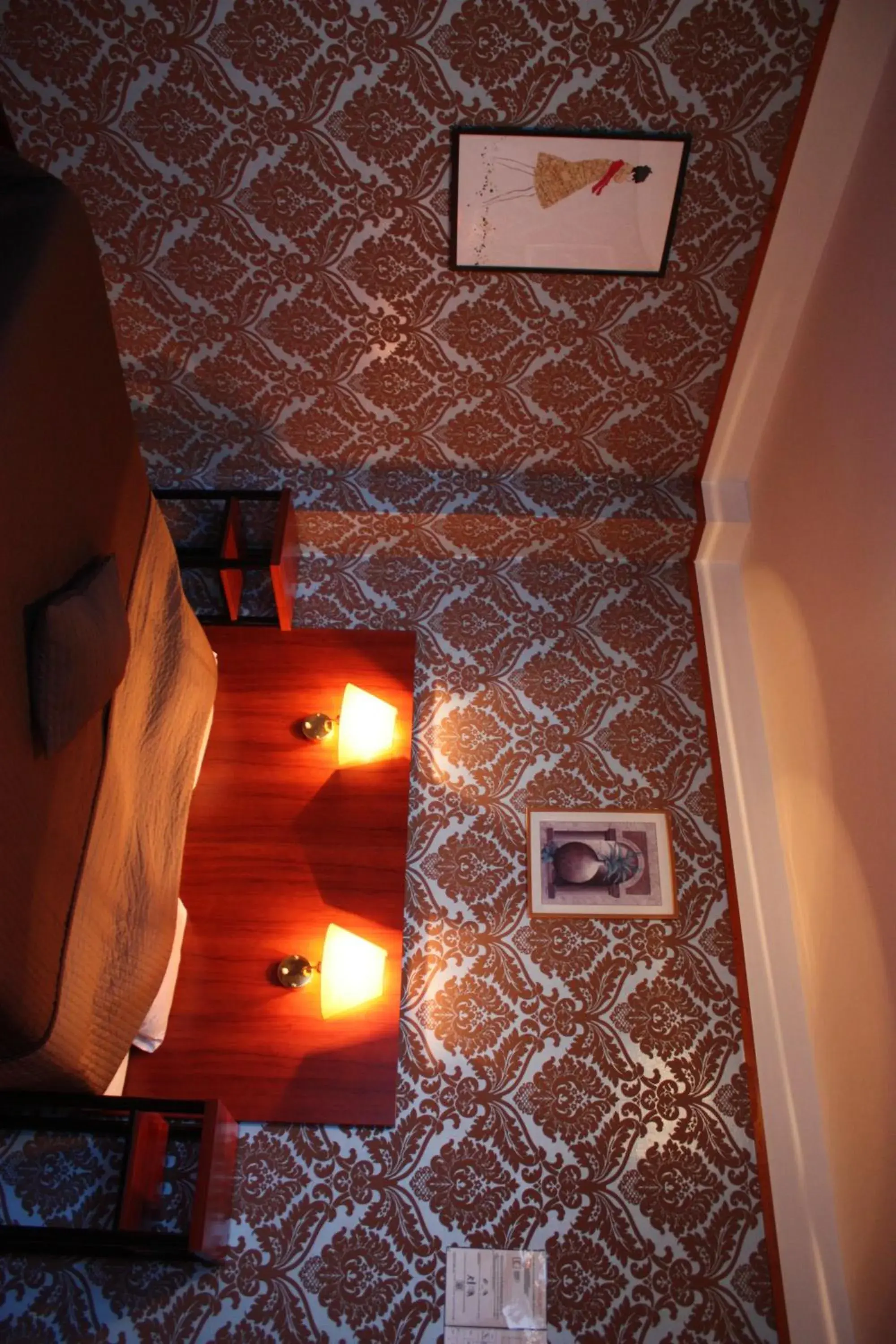 Bed in Hotel Antwerp Billard Palace