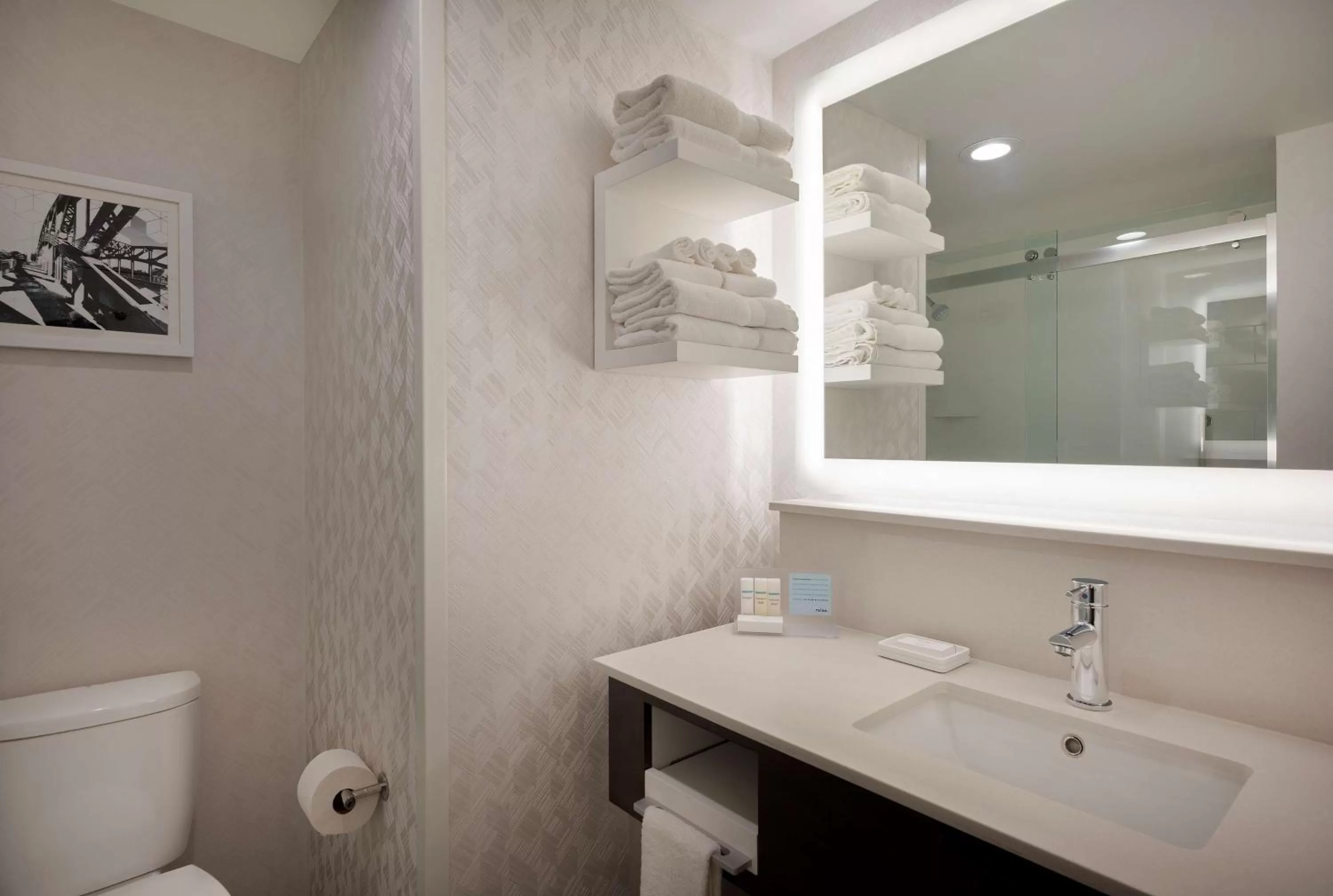 Bathroom in Hampton Inn by Hilton Boston/Cambridge