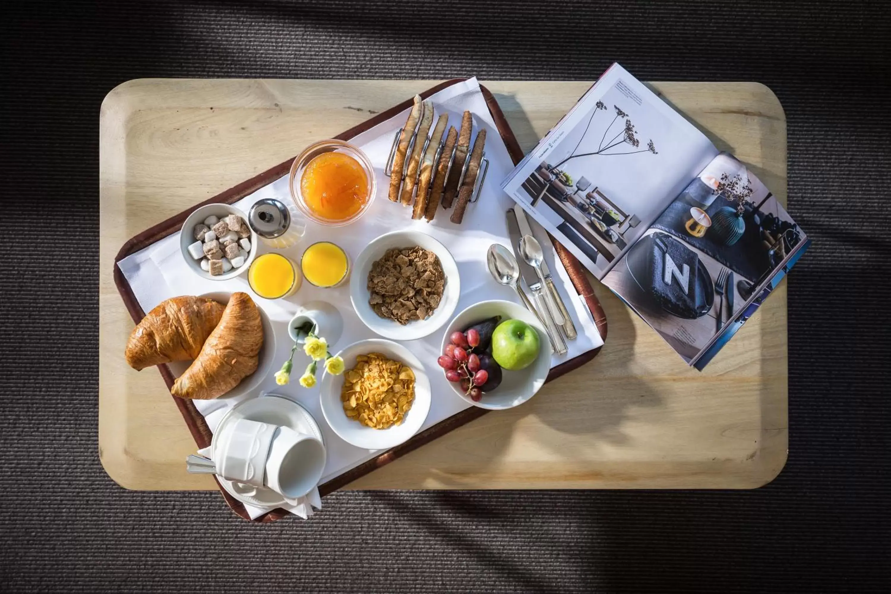 Food close-up, Breakfast in Budock Vean Hotel