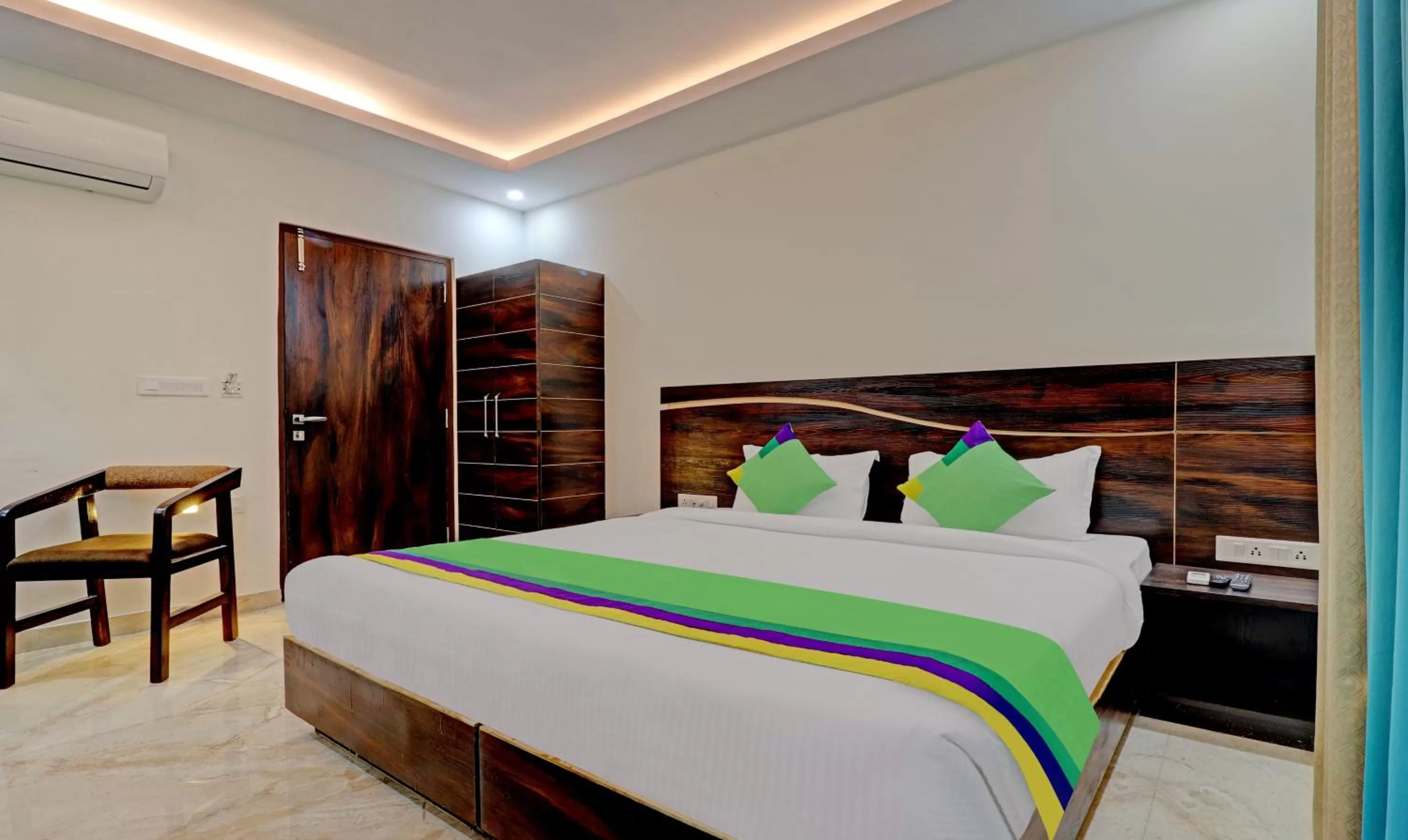 Bed in Hotel Hidden Delight Rishikesh