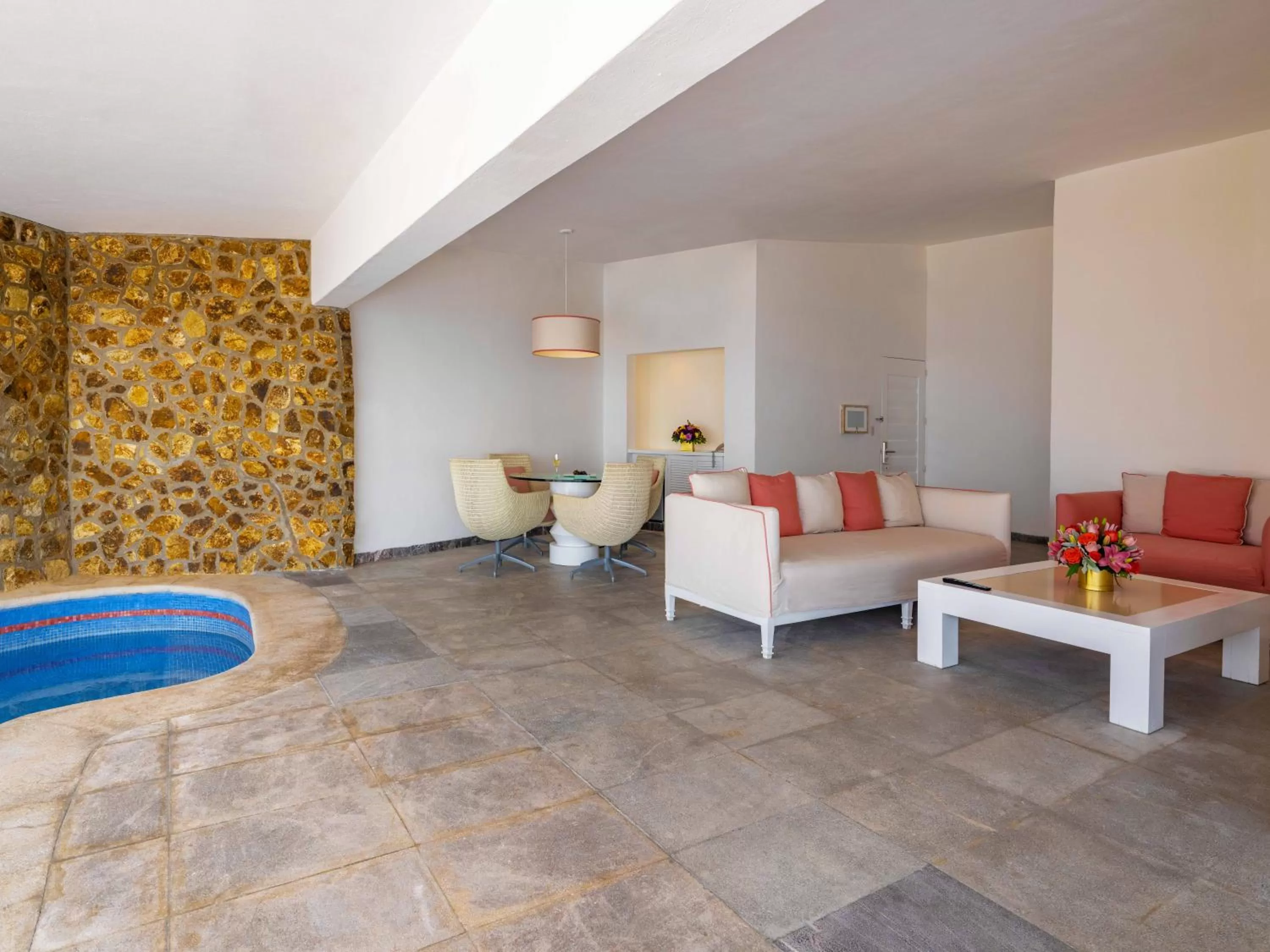 Living room in Las Brisas Acapulco