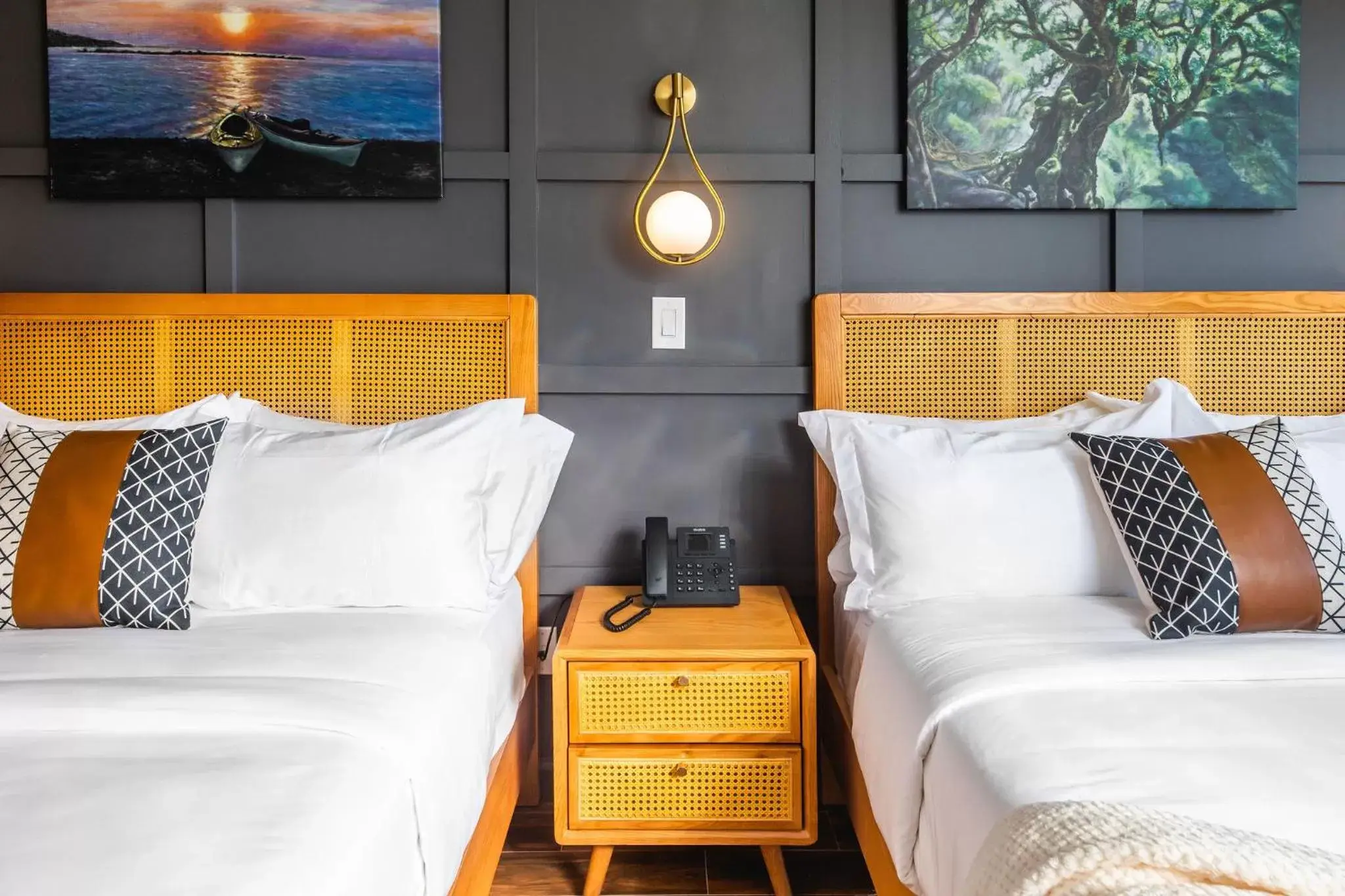 Bed in The Modernist Hotel Bed in The Modernist Hotel