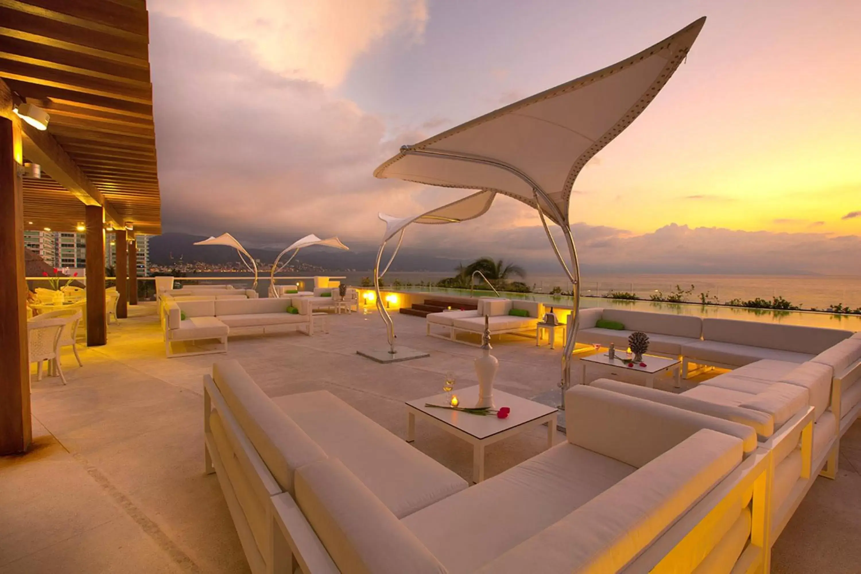 Lounge or bar in The Hacienda at Krystal Grand Puerto Vallarta- All Inclusive