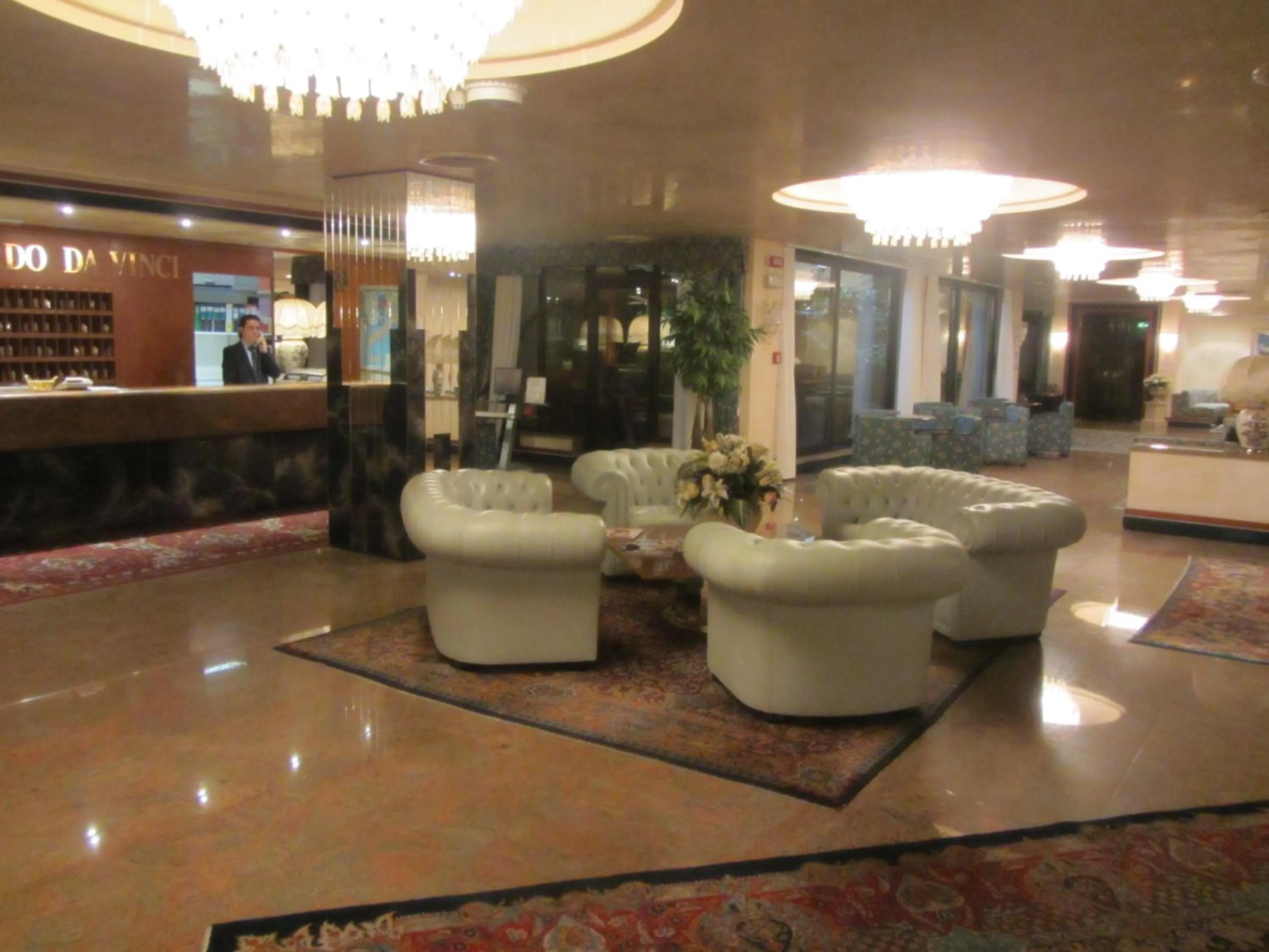 Lobby or reception in Hotel Leonardo Da Vinci