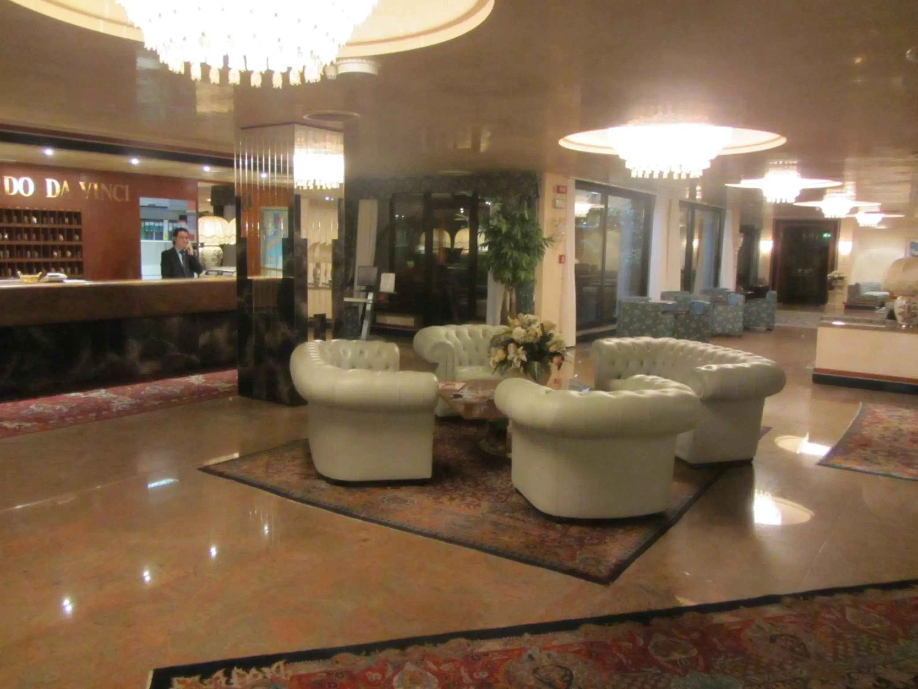 Lobby or reception in Hotel Leonardo Da Vinci Lobby or reception in Hotel Leonardo Da Vinci