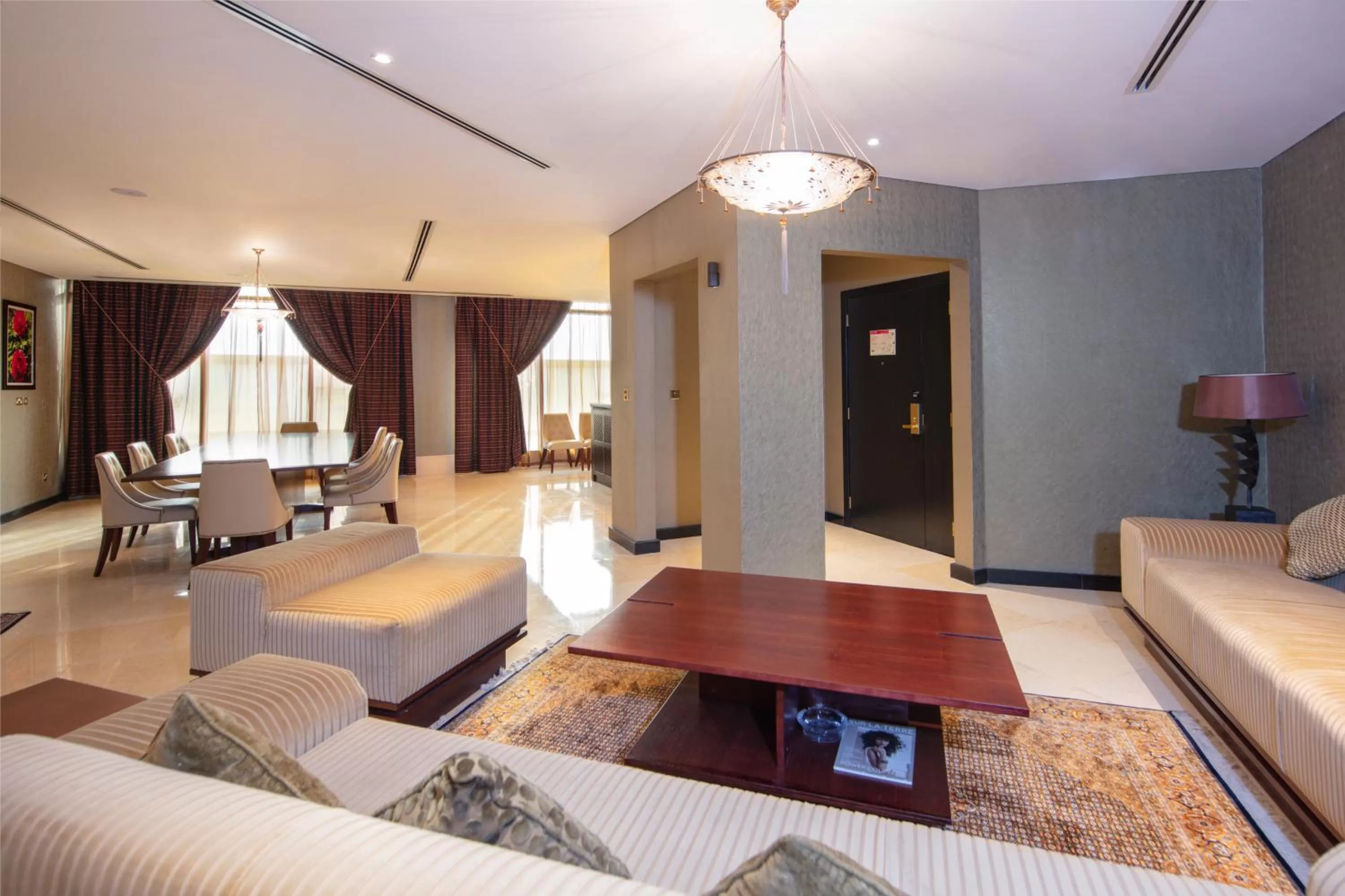 Living room, Bed in Radisson Blu Hotel, Doha