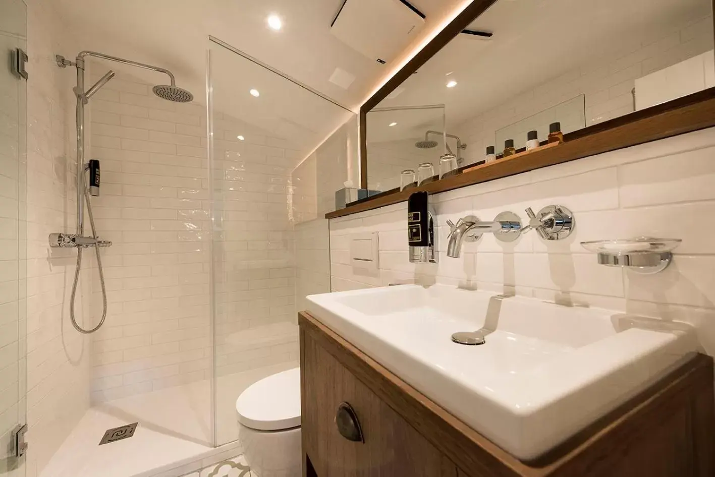 Shower, Bathroom in LOEV Hotel Rügen