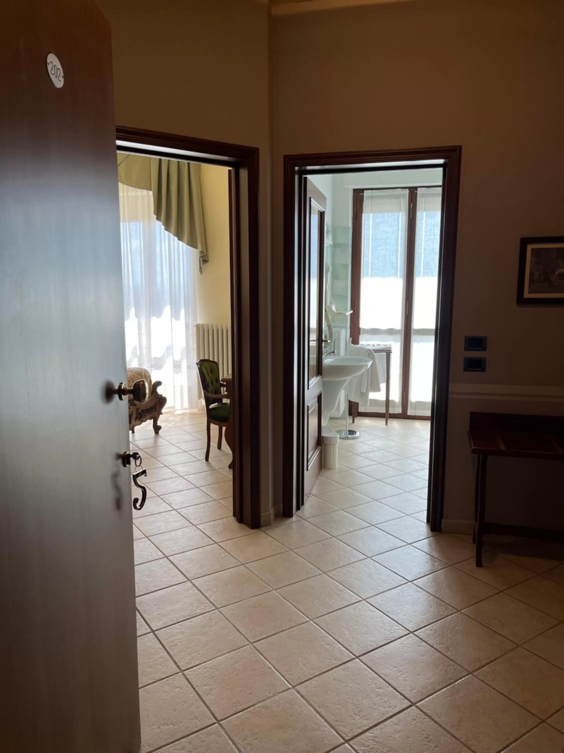 Bedroom in Belvedere Bike Hotel