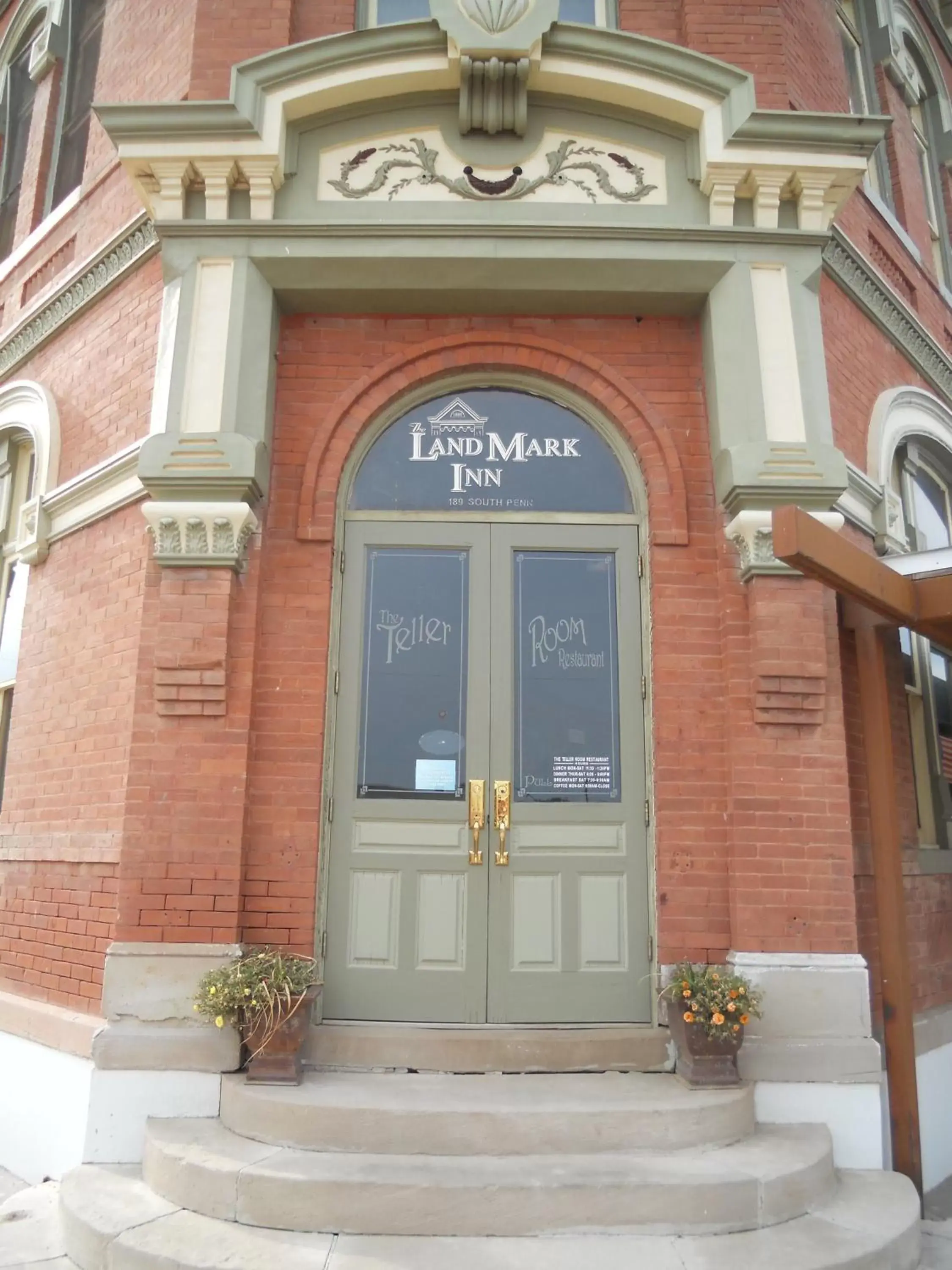 Facade/entrance in LandMark Inn at the Historic Bank of Oberlin