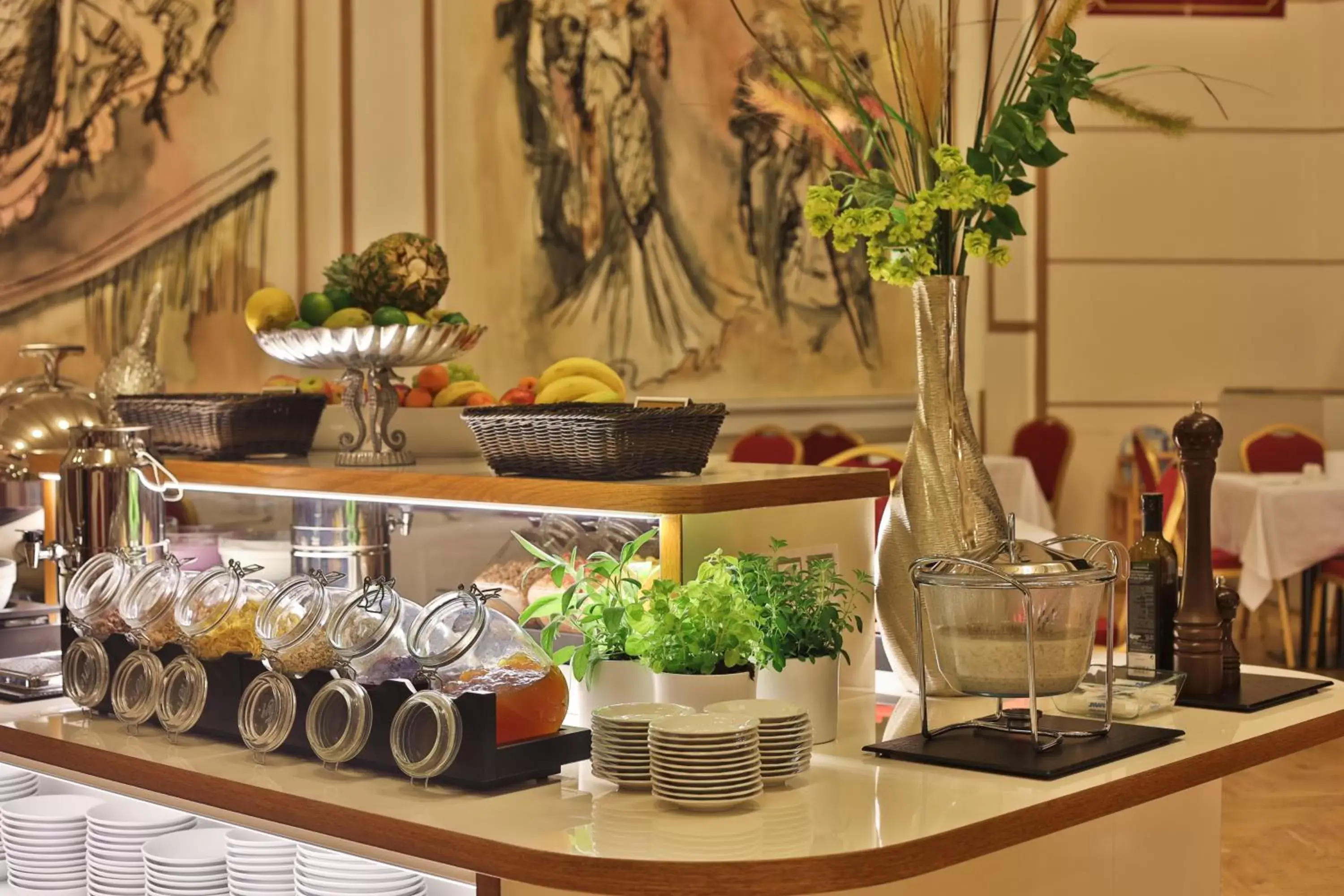 Buffet breakfast, Food in Hotel Ariston Prague