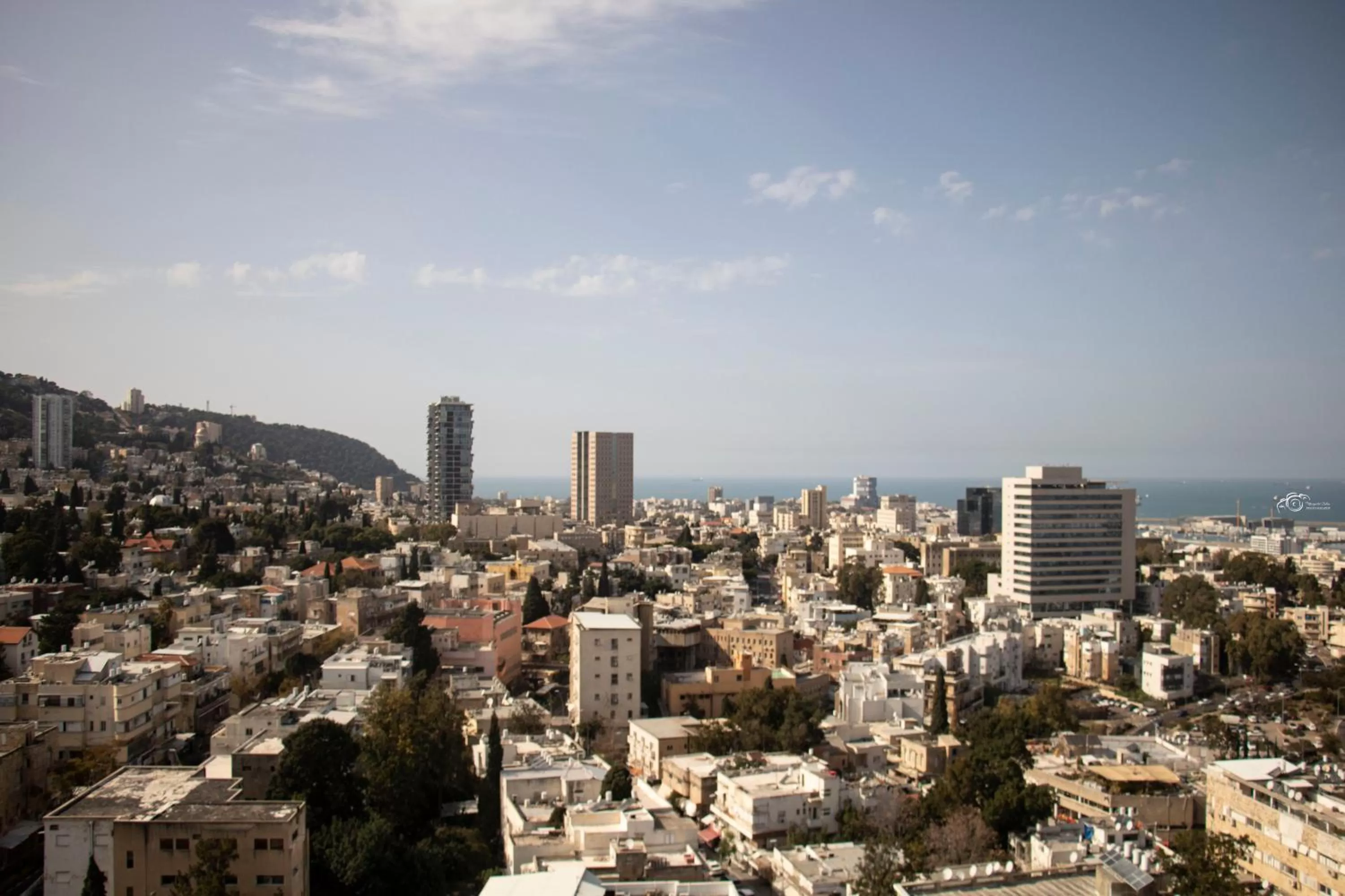 City view in Haifa Peak