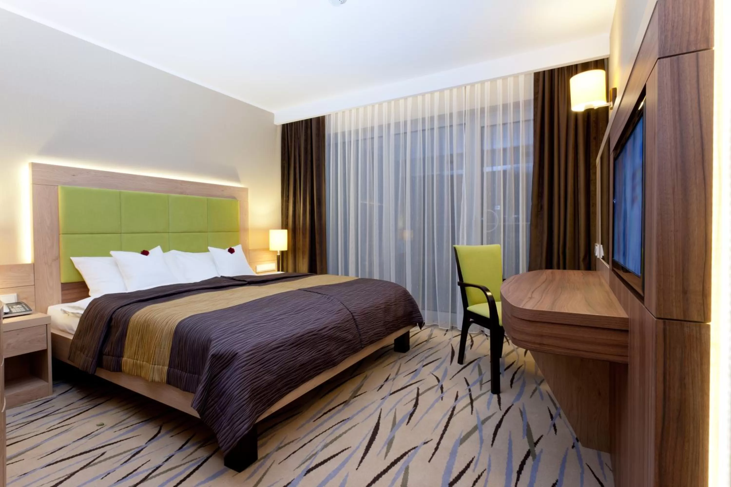 Bedroom, Bed in Hotel Unitral SPA w Mielnie