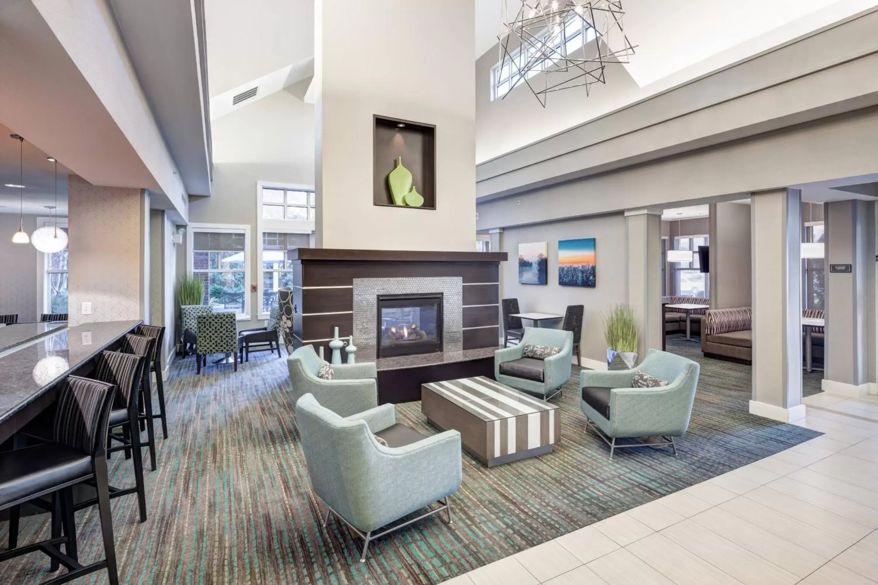 Lobby or reception in Residence Inn by Marriott Franklin Cool Springs