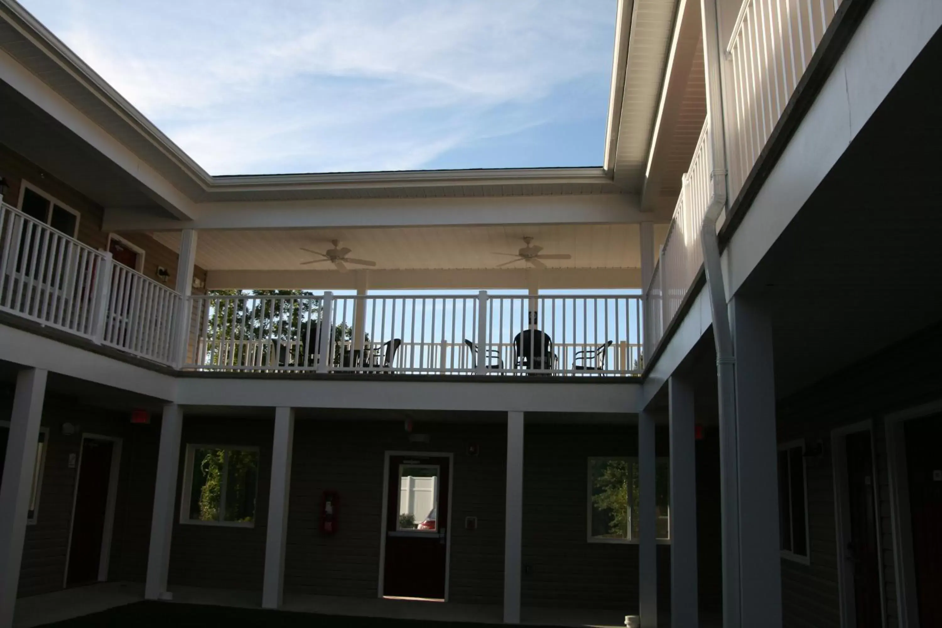 Balcony/Terrace, Property Building in Affordable Suites of America Stafford Quantico