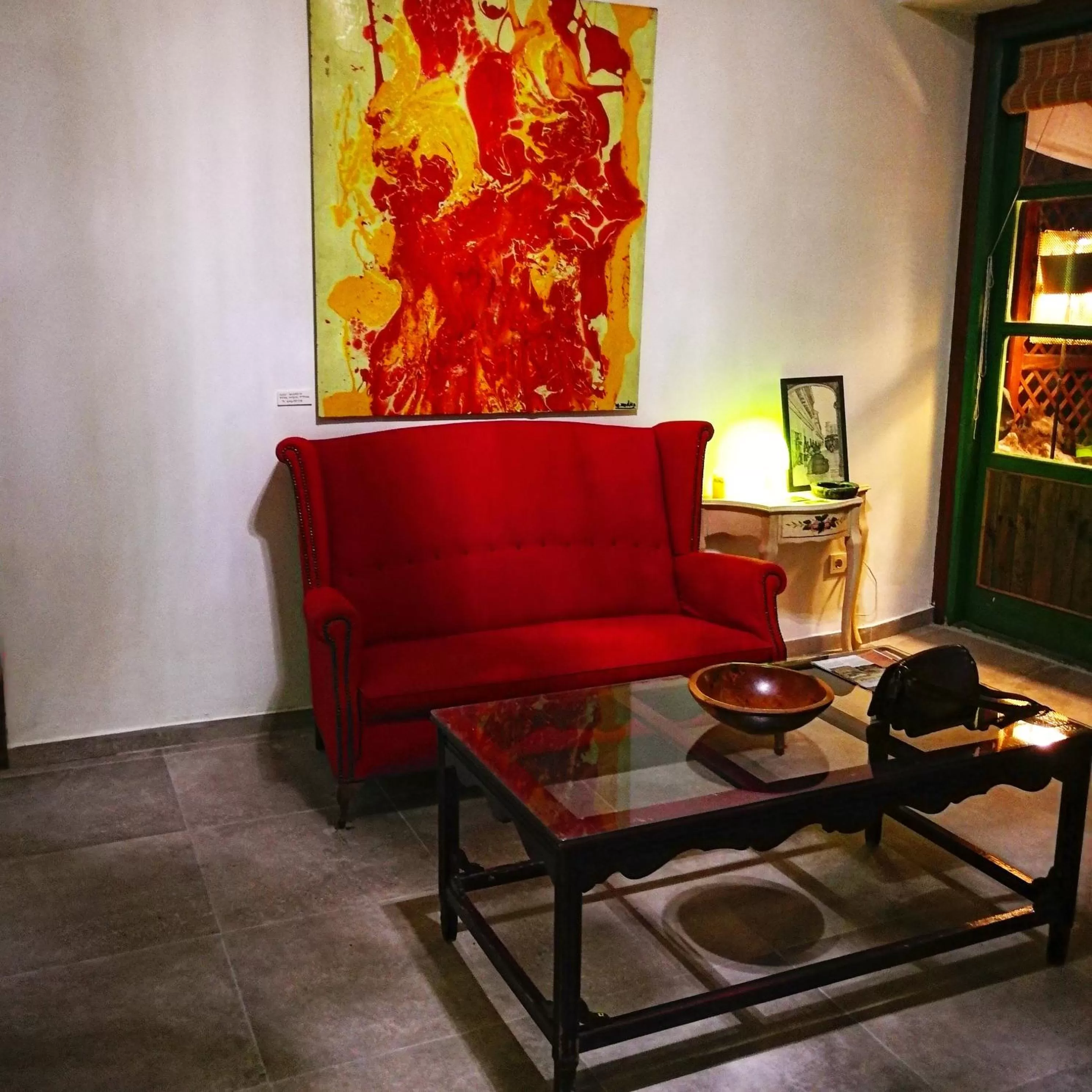 Seating area in La Casona del Abuelo Parra