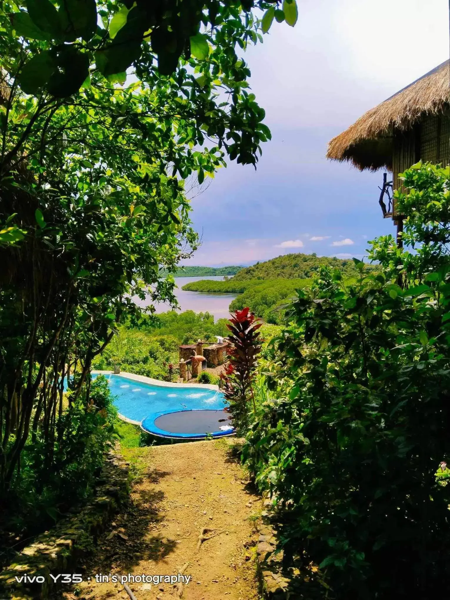 Pool View in Sanctuaria Treehouses Busuanga