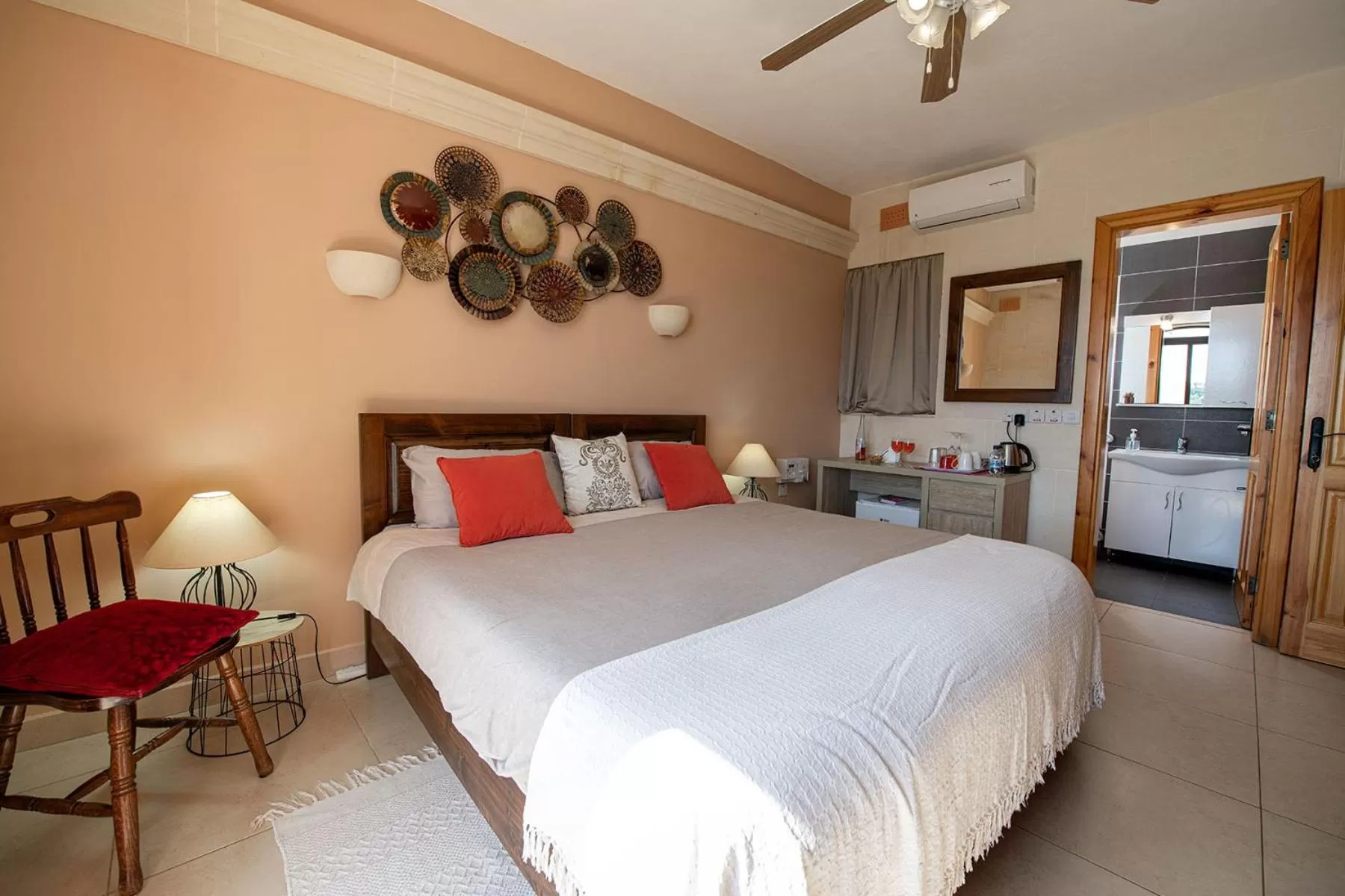 Bed in Ta’ Giljan B&B Gozo