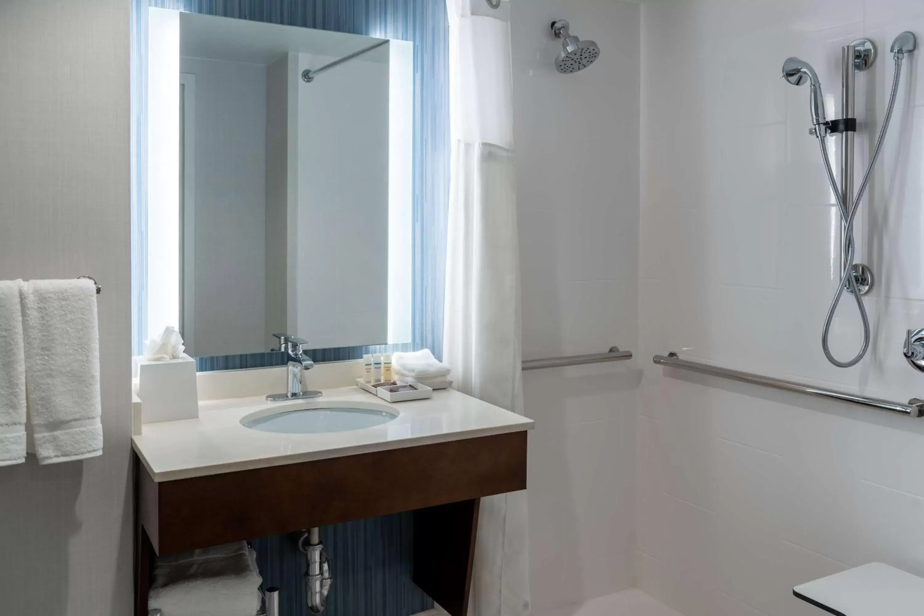 Bathroom in Hilton Garden Inn Arlington/Courthouse Plaza Bathroom in Hilton Garden Inn Arlington/Courthouse Plaza