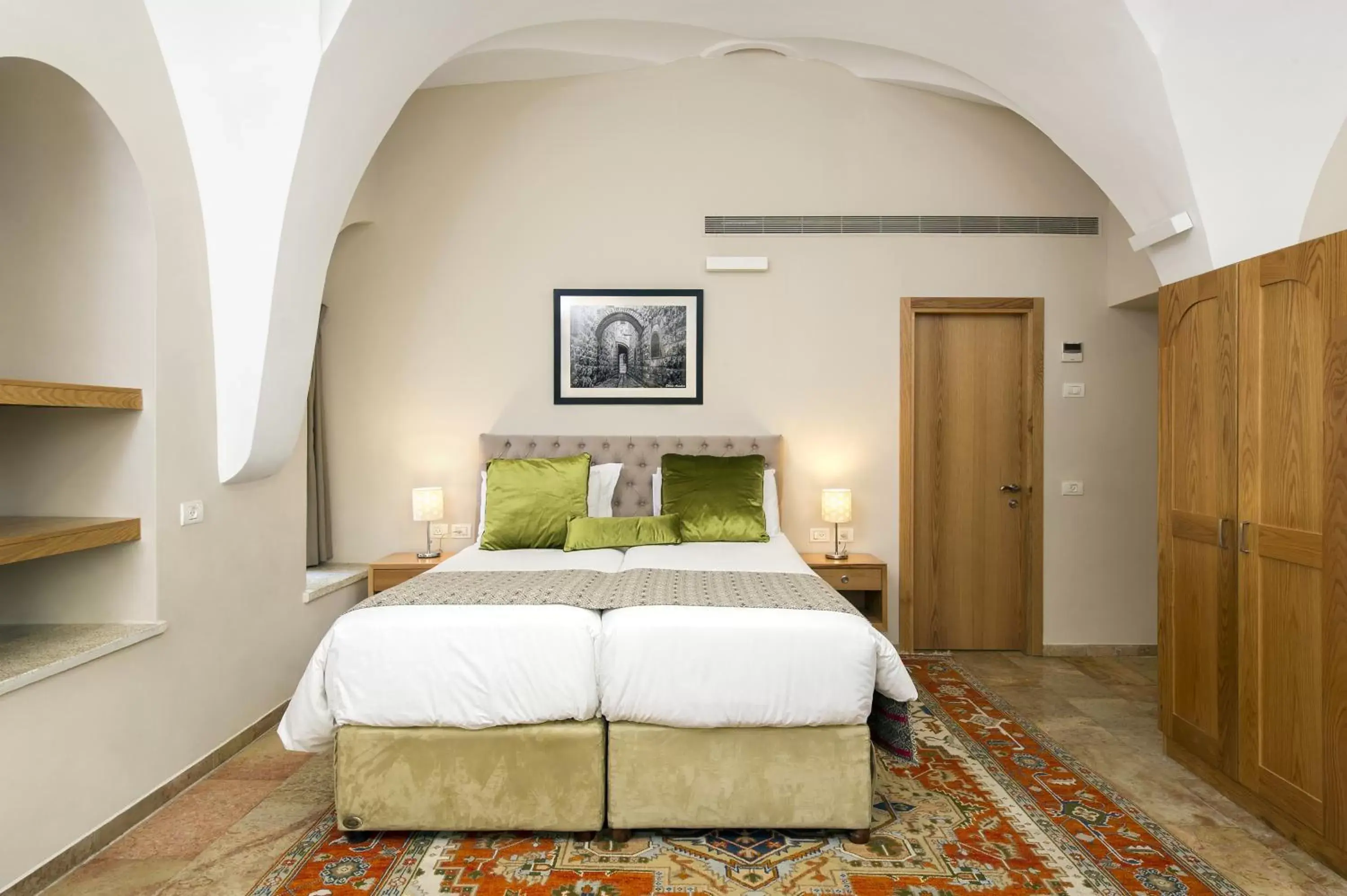 Bed in The Sephardic House Hotel in The Jewish Quarter