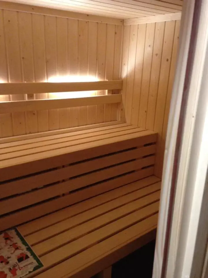 Sauna in Auberge Ti'gousket