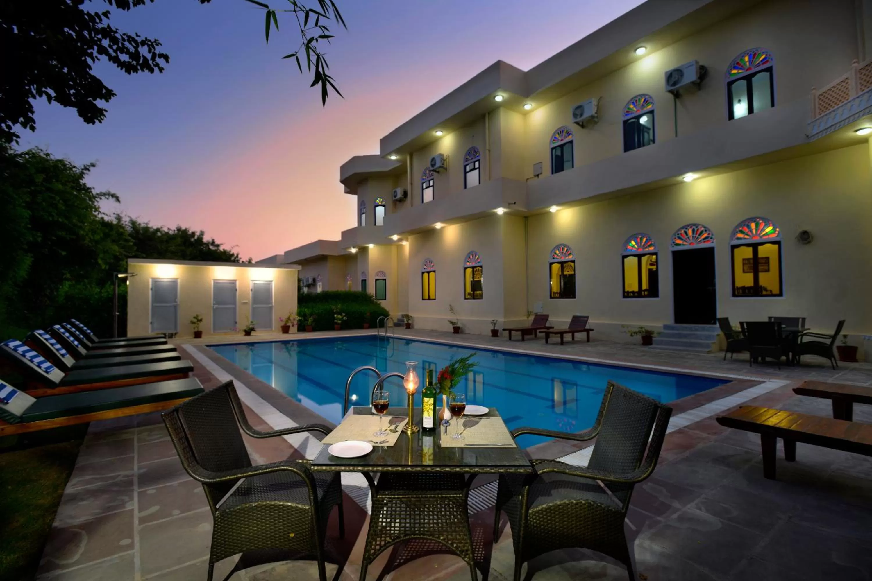 Pool view in Ranthambhore Heritage Haveli