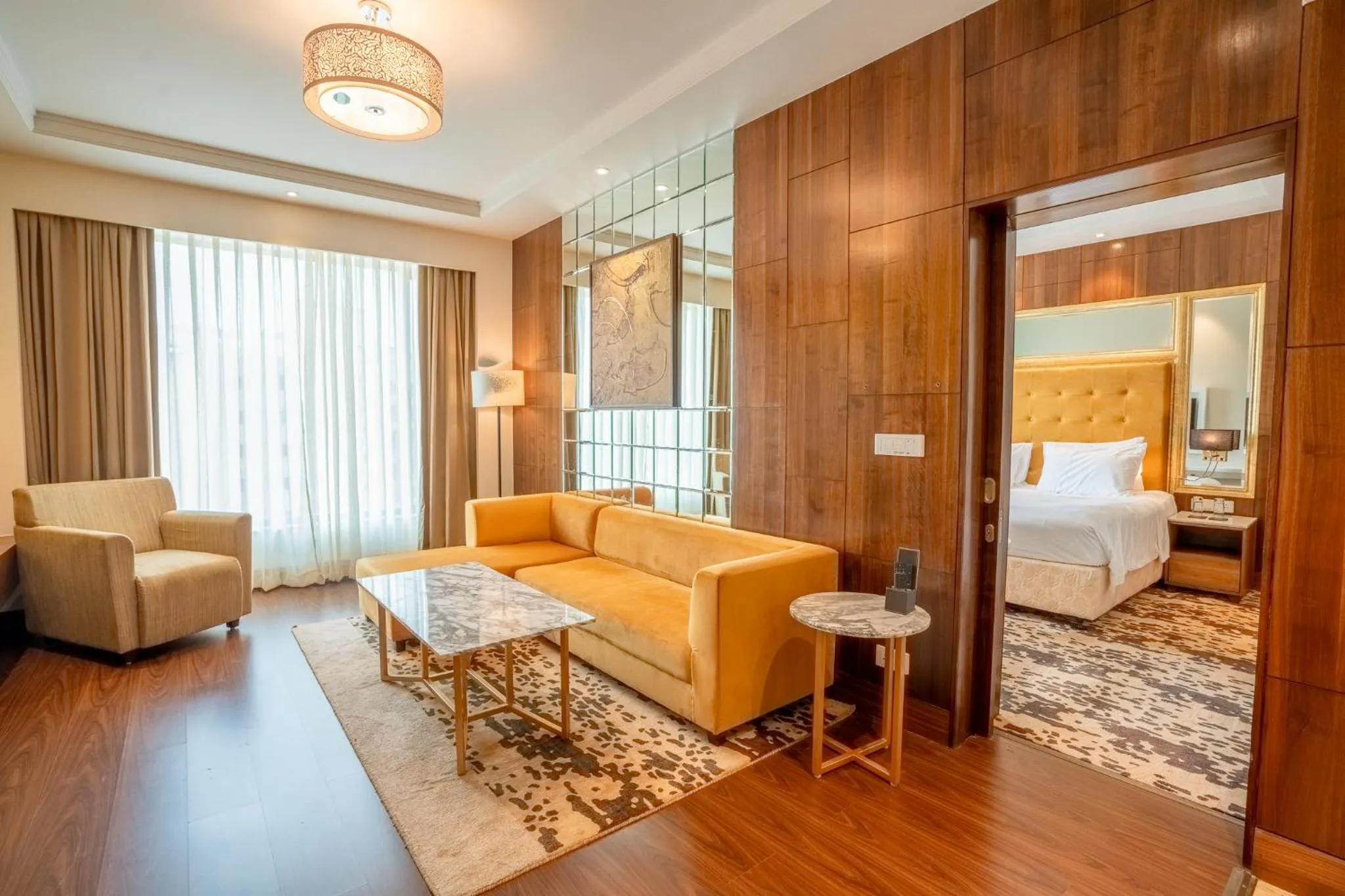 Living room, Bed in Radisson Blu Pune Hinjawadi