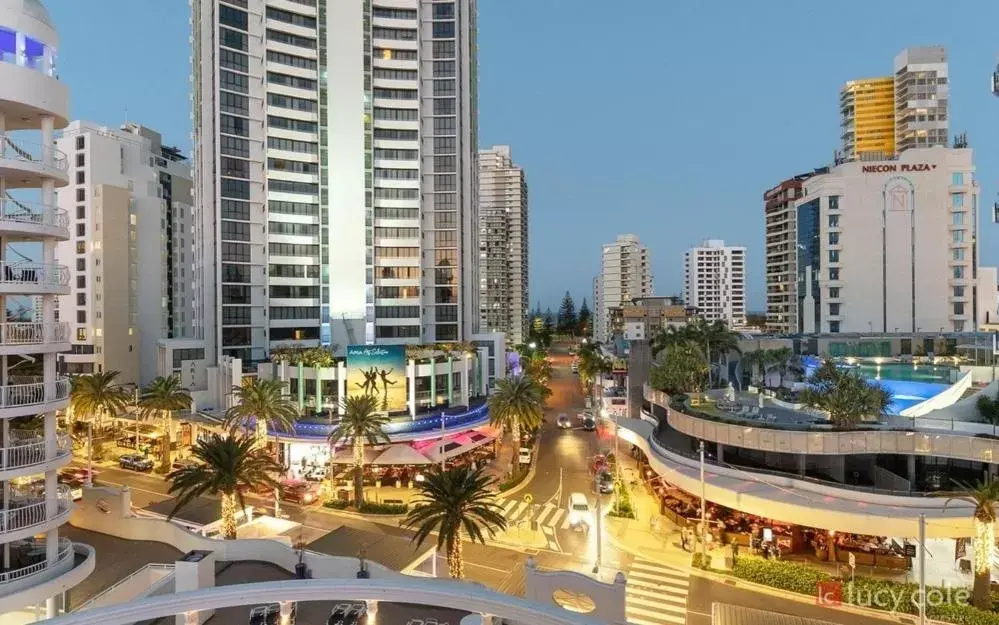 City view in Broadbeach Holiday Apartments