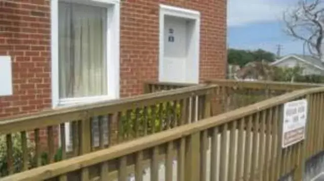 Facade/entrance, Balcony/Terrace in Oceanview Inn - Emerald Isle