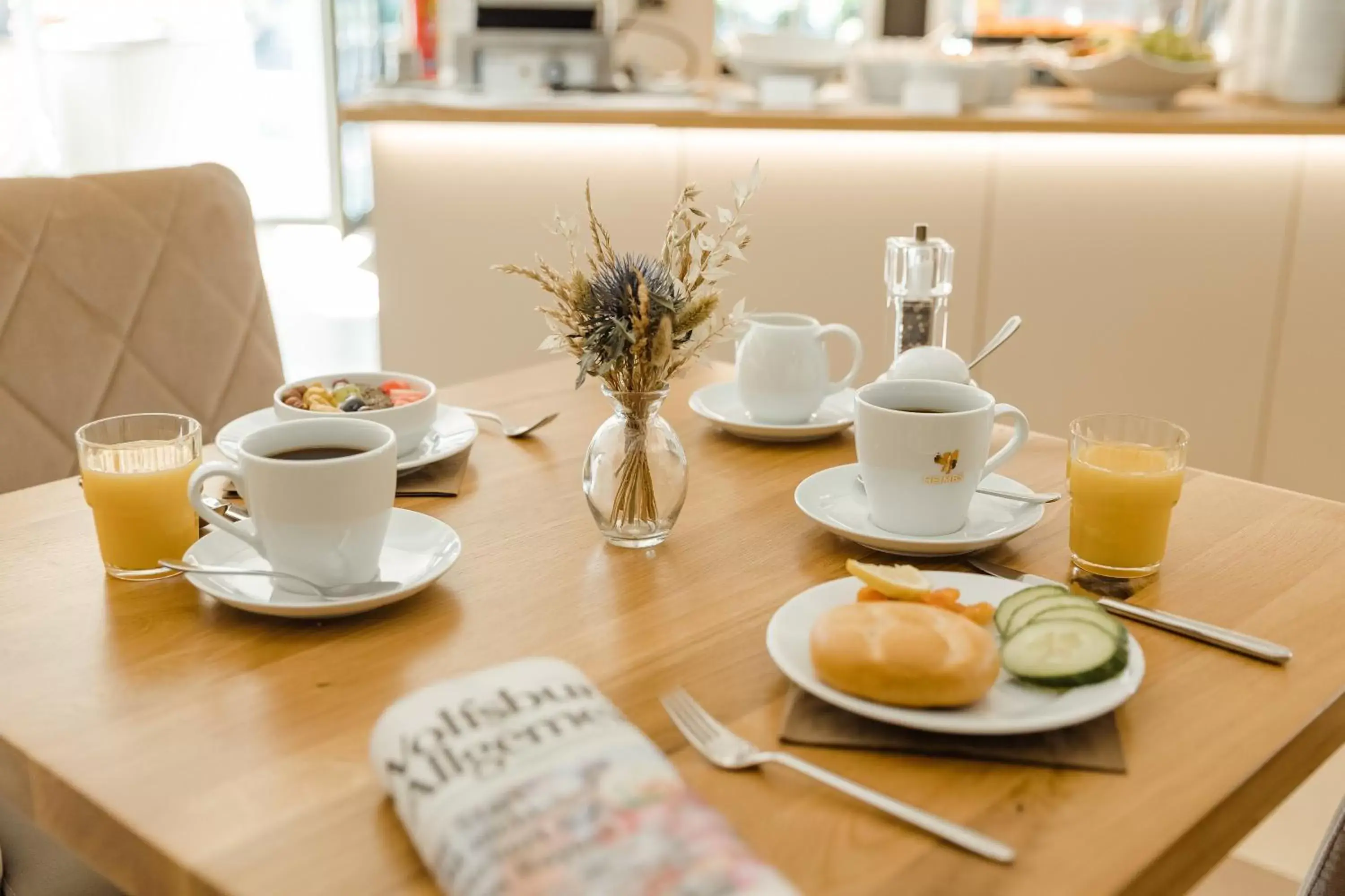 Breakfast in Privathotel alte mühle Wolfsburg-Weyhausen