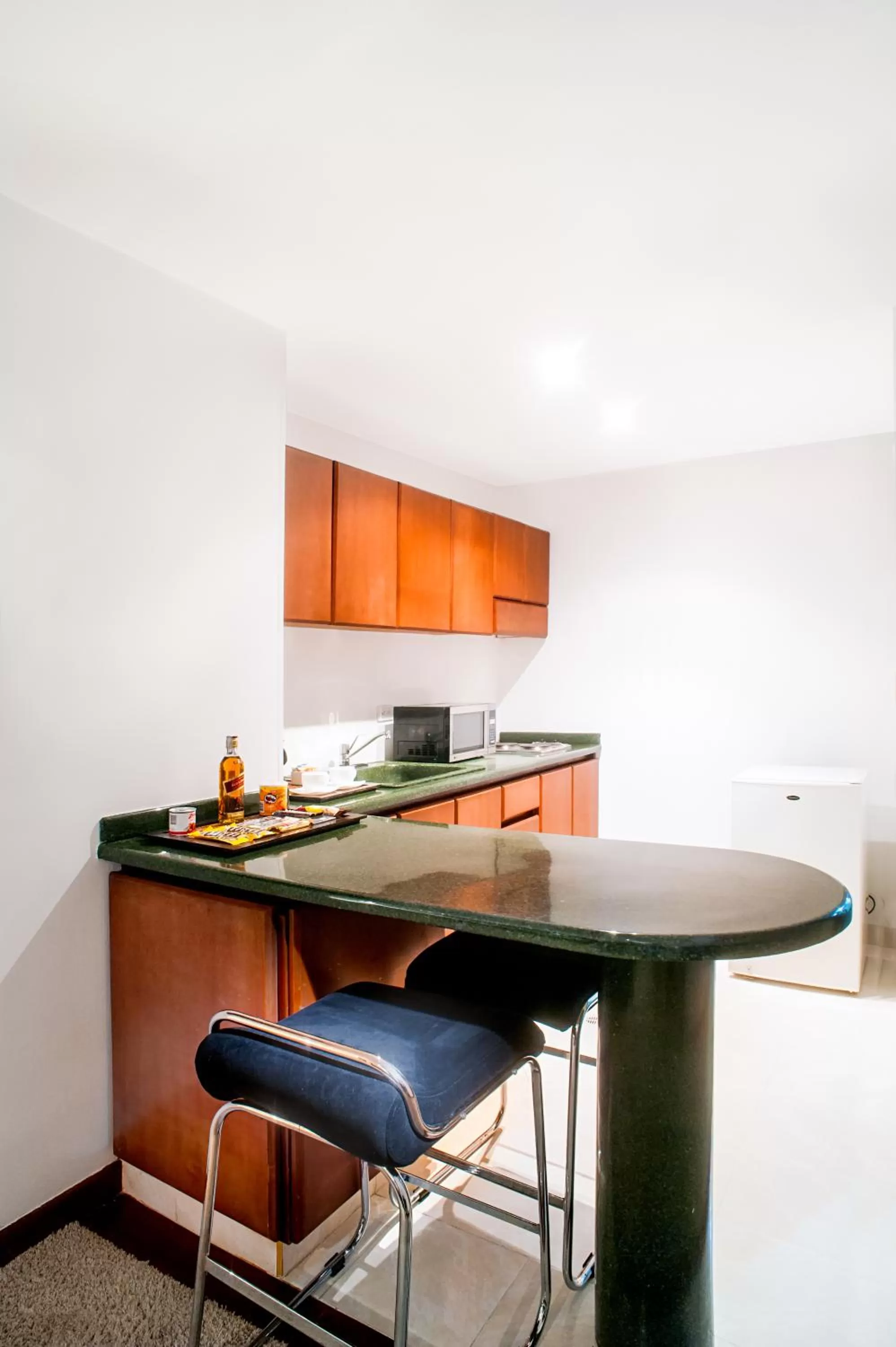 Kitchen or kitchenette in Richmond Suites Hotel