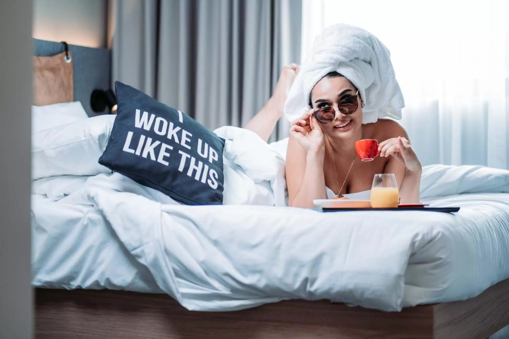 Breakfast, Bed in Moxy Sion