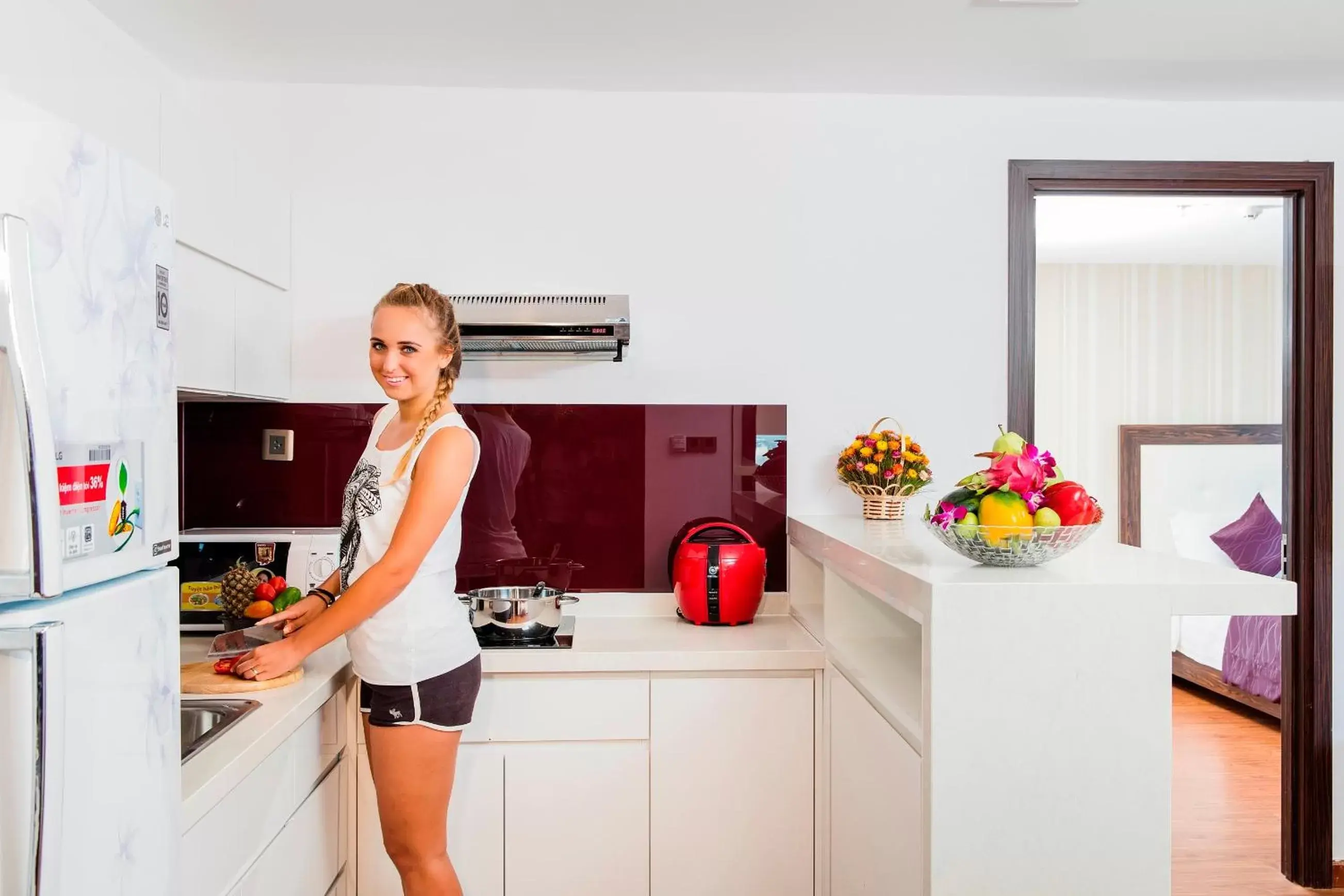 Kitchen or kitchenette in Balcony Nha Trang Hotel