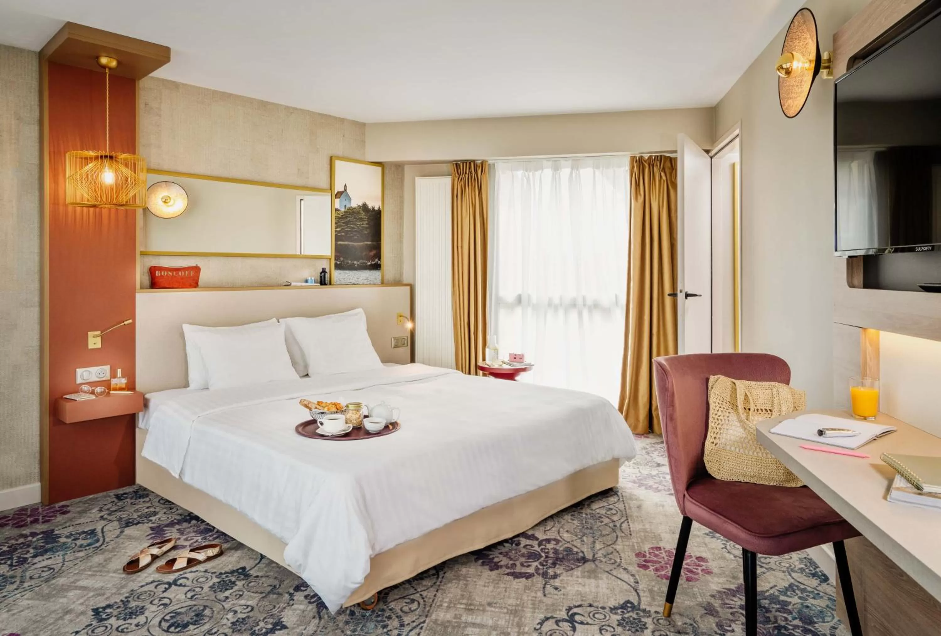 Comfort Double Room with Garden View in Hôtel Beau Rivage Valdys Thalasso & Spa