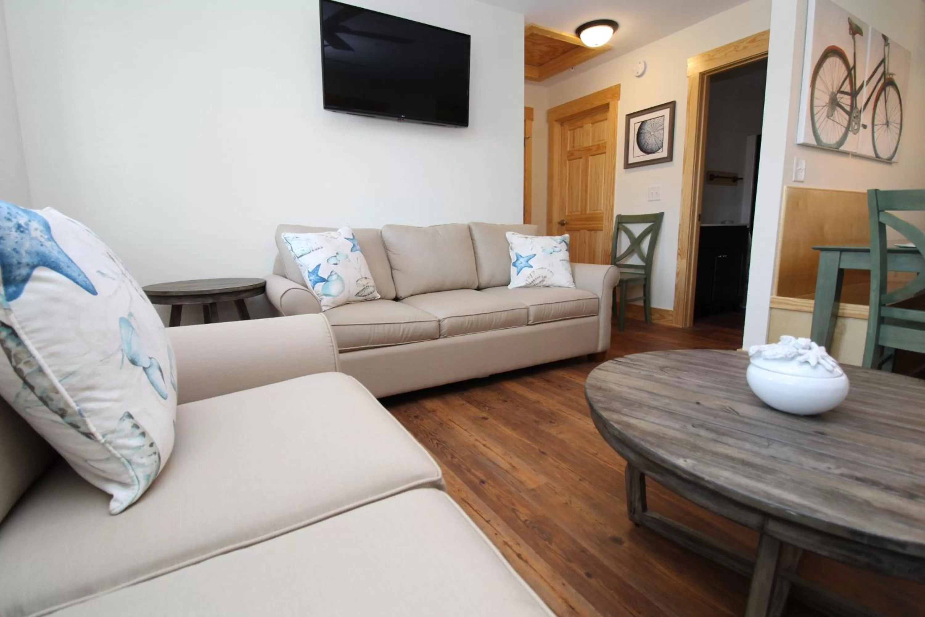 Living room in Whalebone Ocean Cottages by KEES Vacations