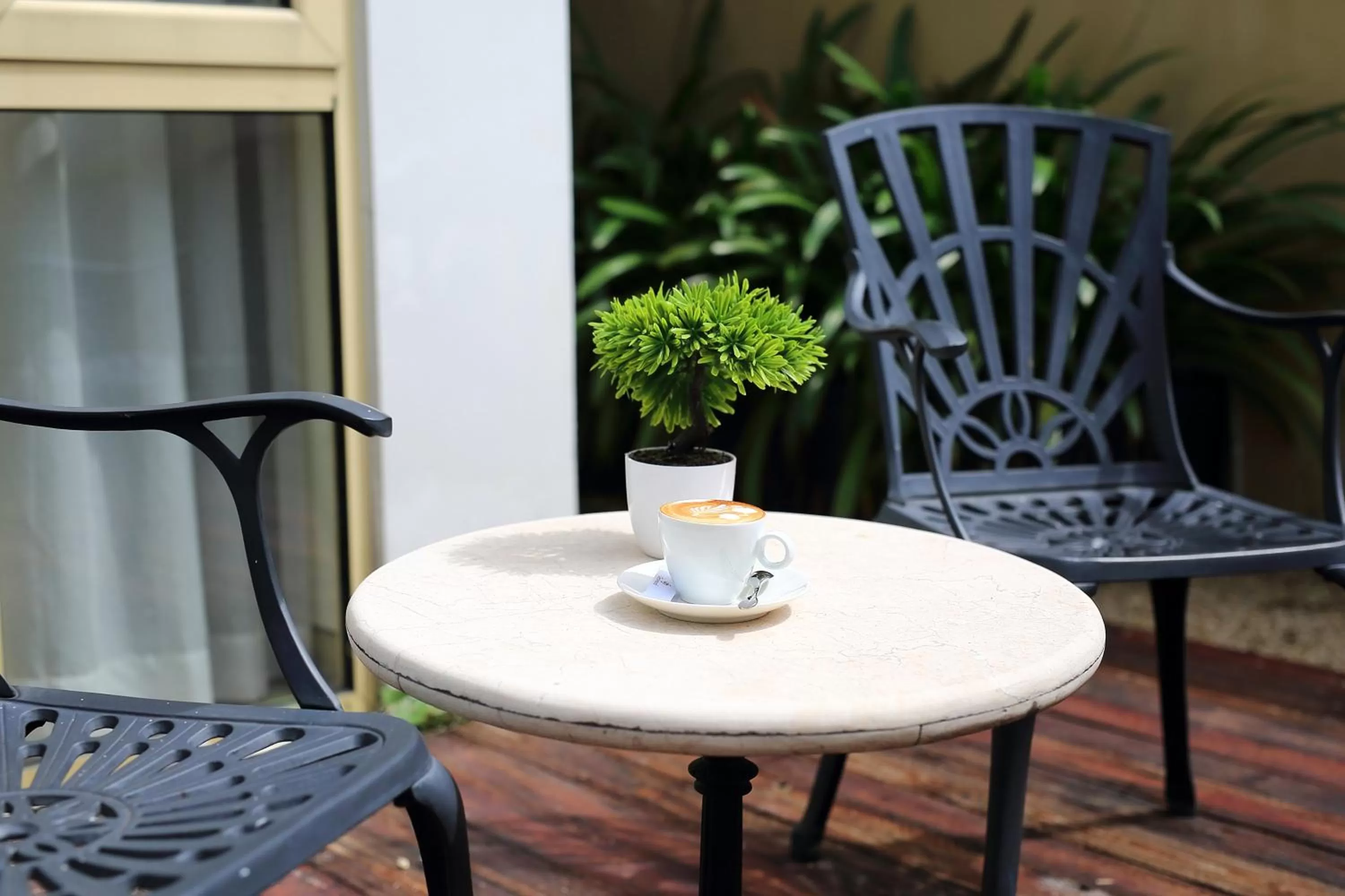 Patio in Glenwood City Resort