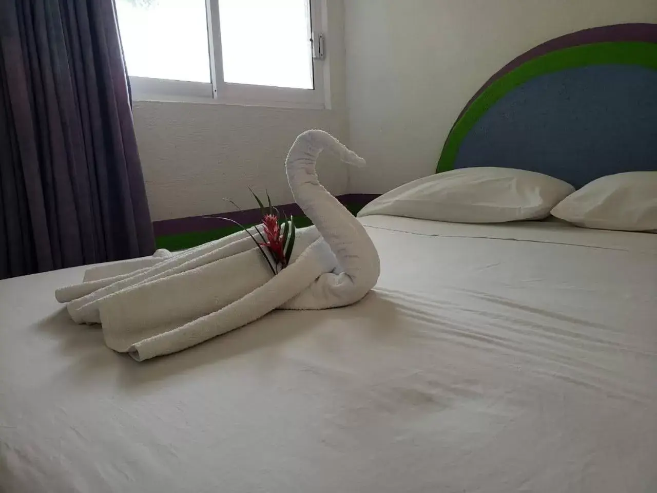 Bed in Pargos Hotel & Cowork