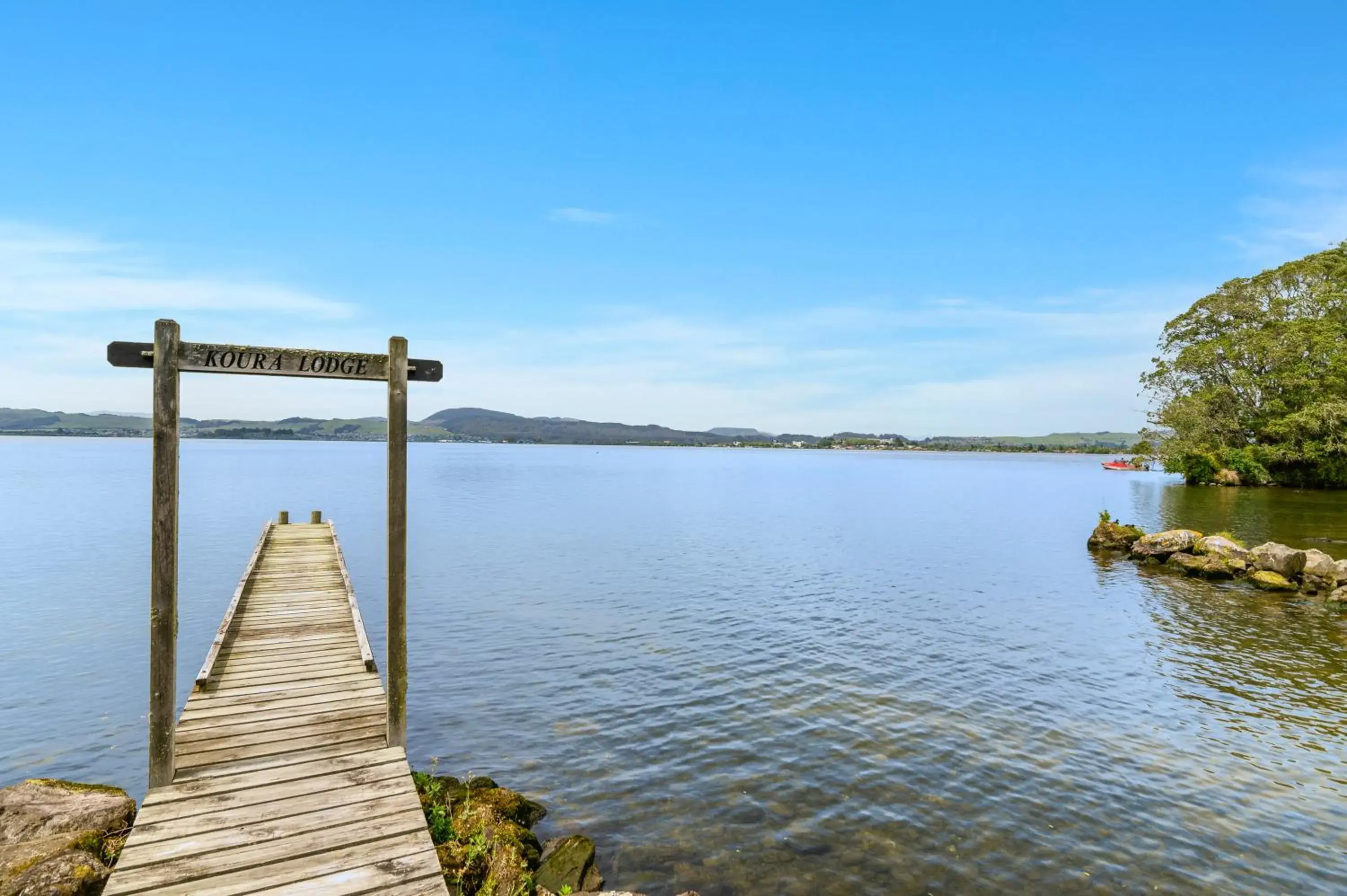 Lake view in Koura Lodge