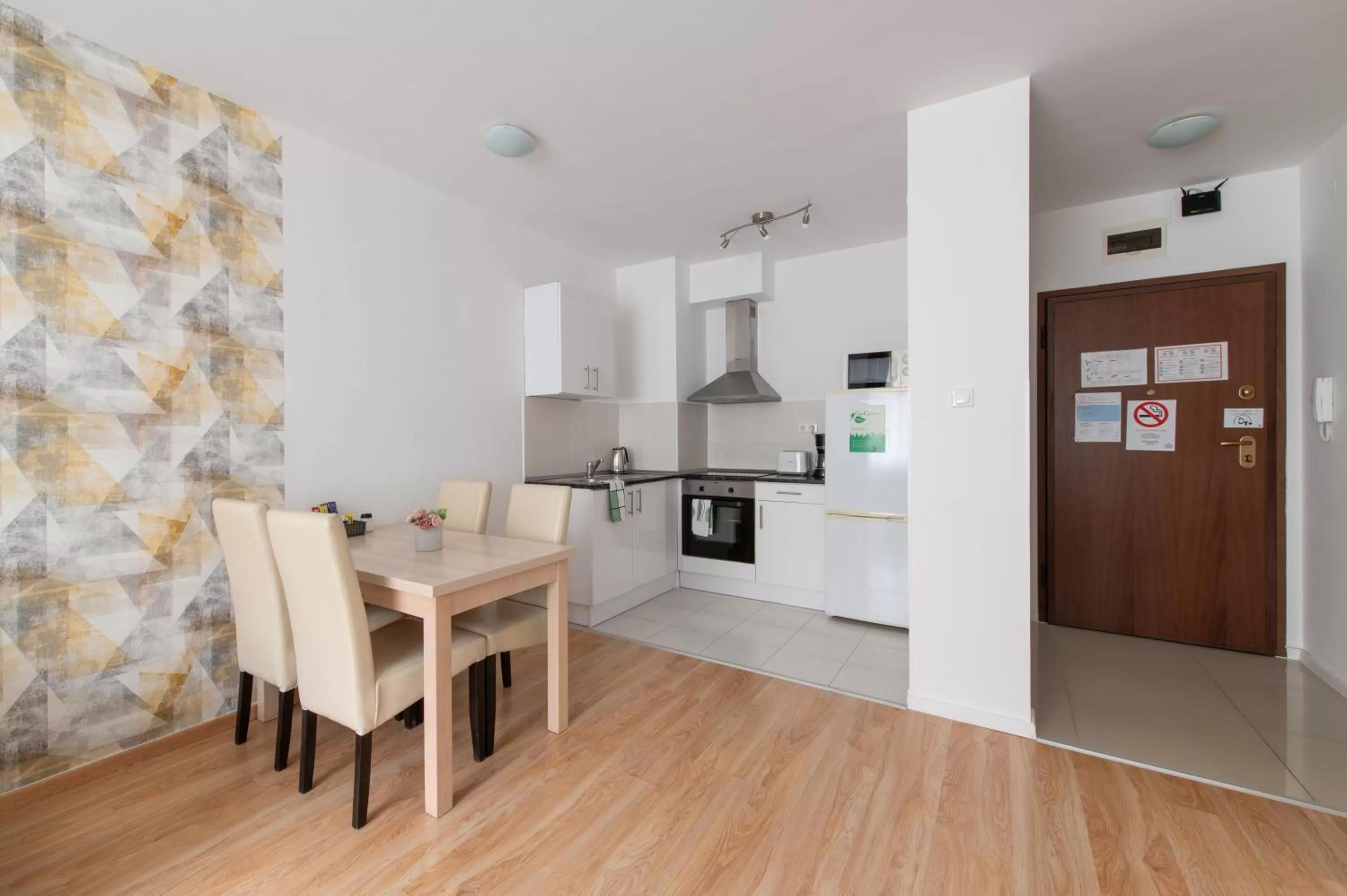 Dining area in Prince Apartments