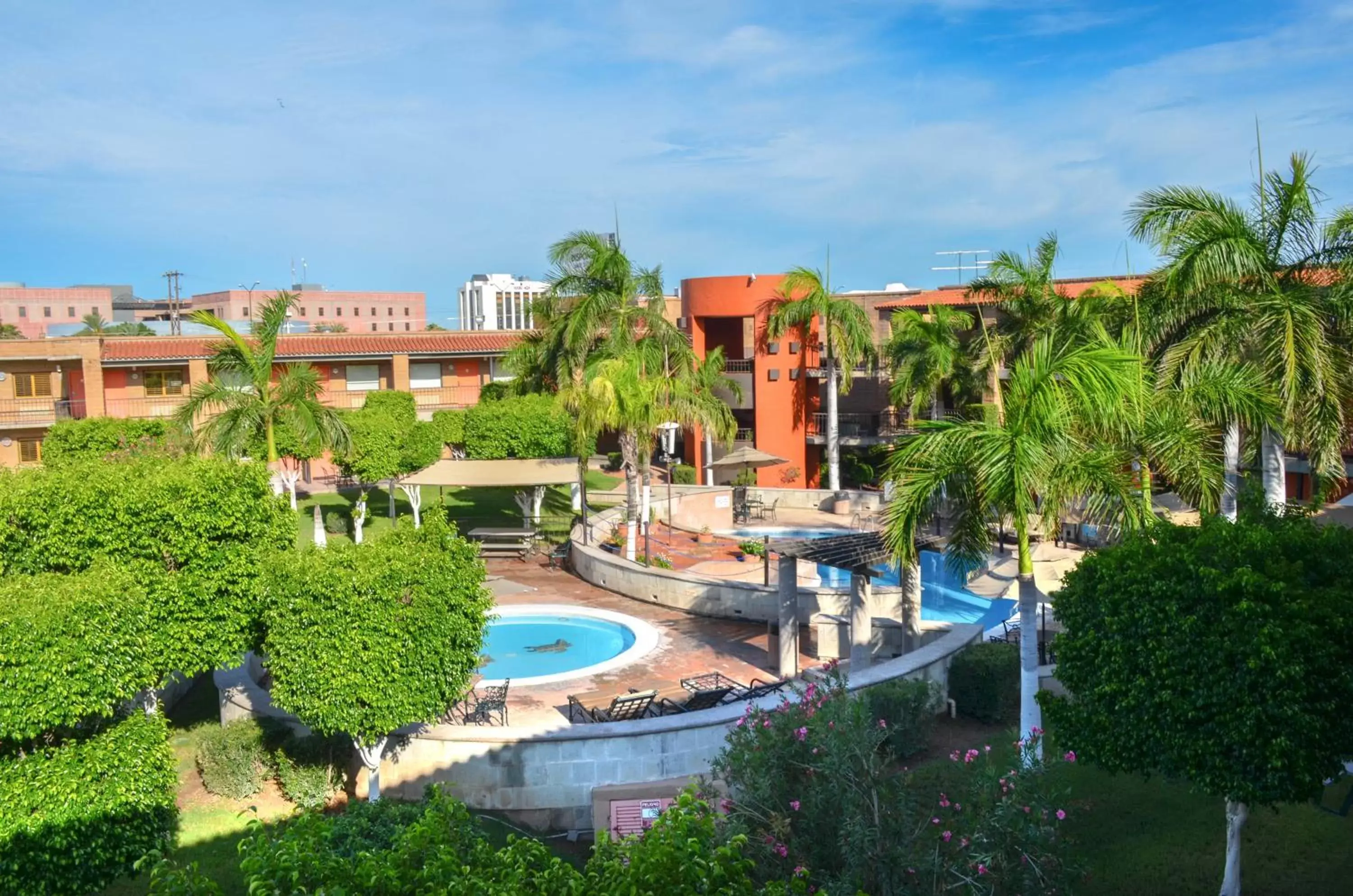 Bird's eye view, Pool View in Hotel Colonial Hermosillo