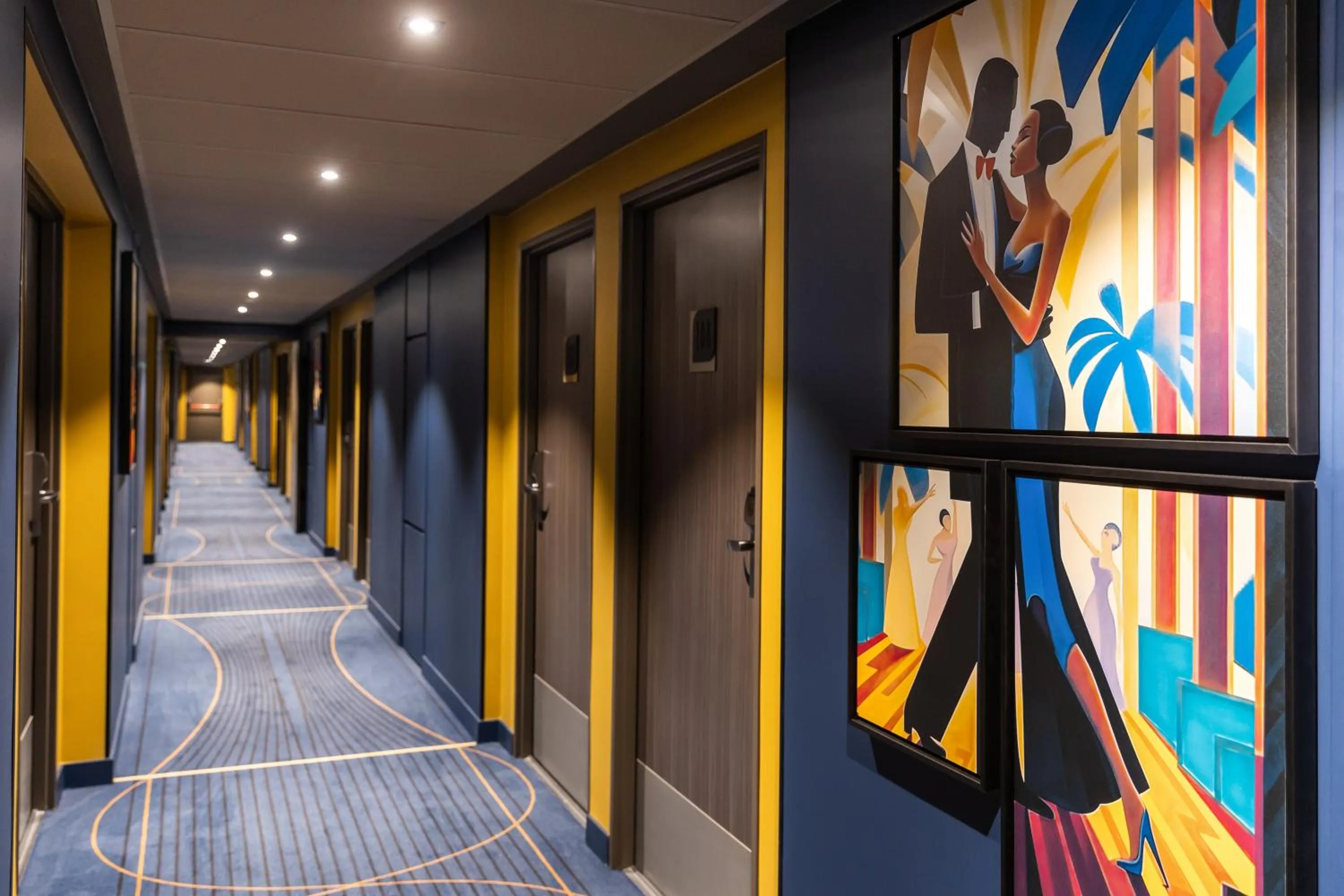 Decorative detail in ibis Styles Saint-Quentin