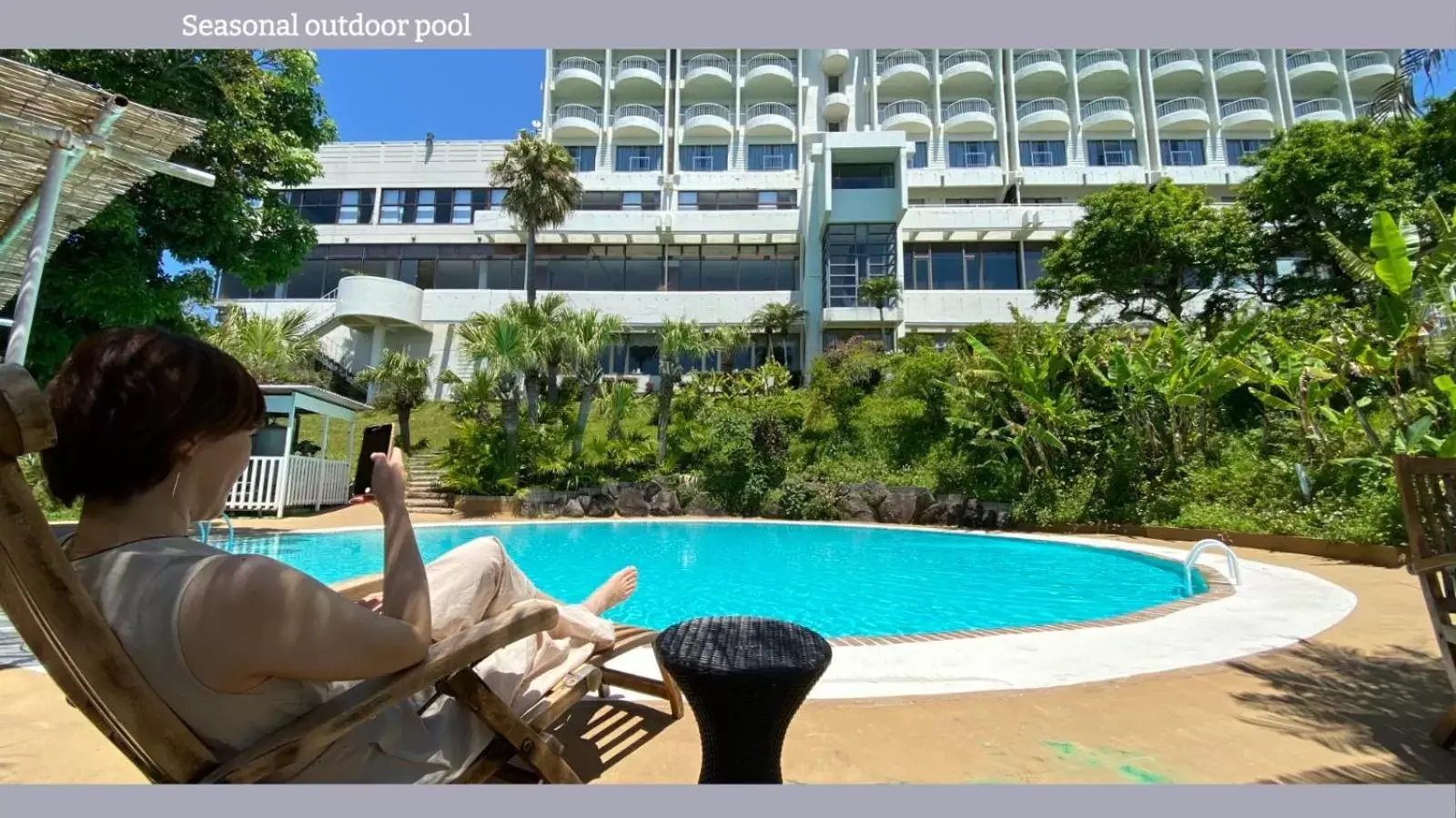 Pool view in Ibusuki Royal Hotel Pool view in Ibusuki Royal Hotel