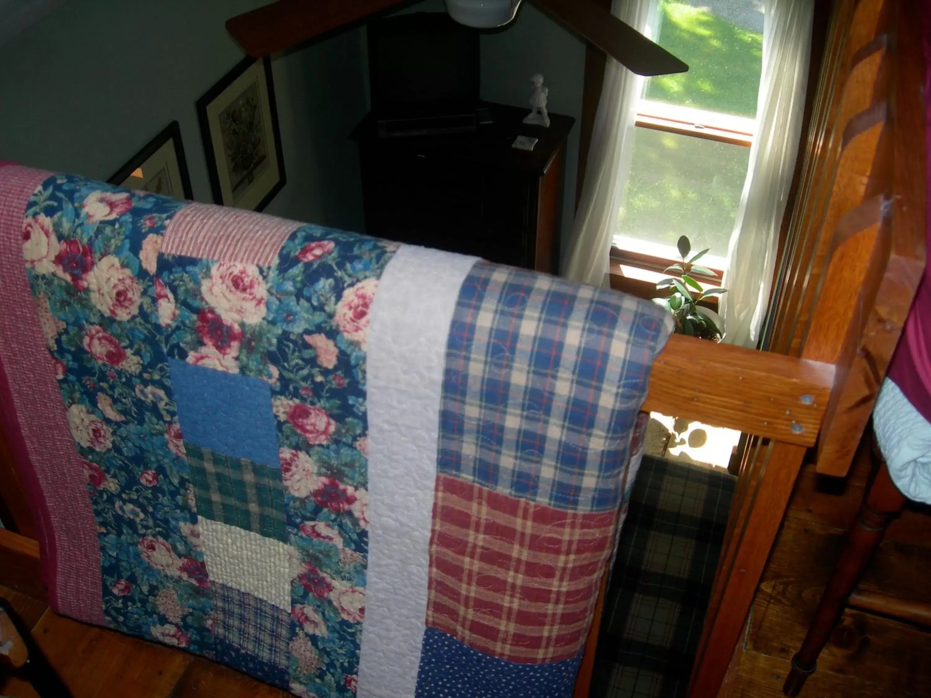 Decorative detail, Bed in Strawberry Farm B and B